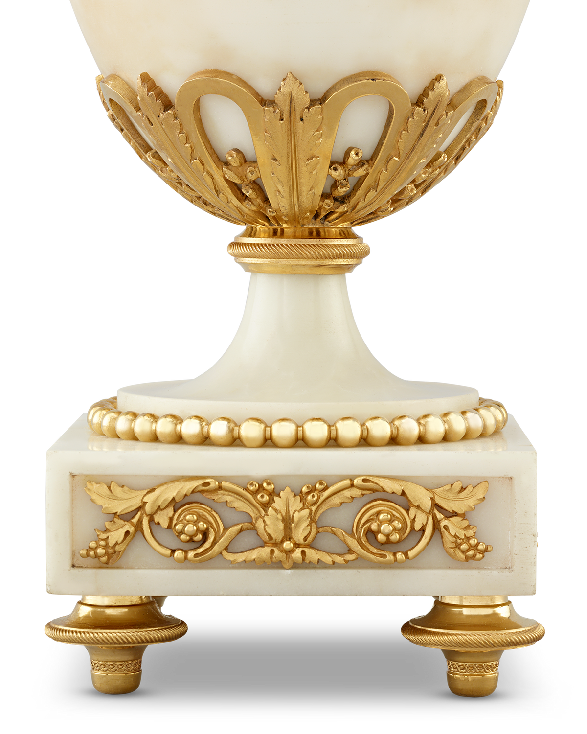 Louis XVI Style Gilt Marble Vases