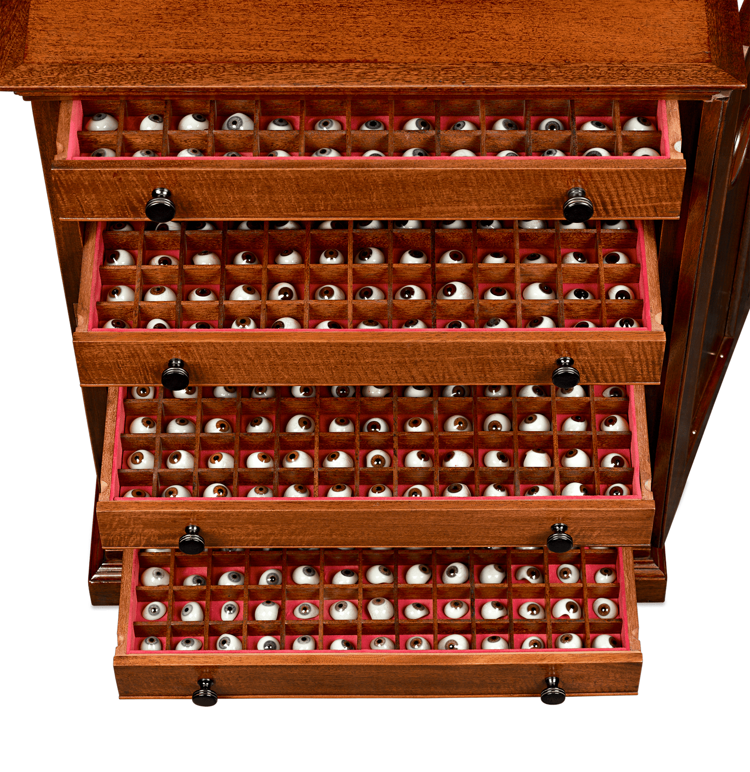 Ocularist's Glass Eye Cabinet