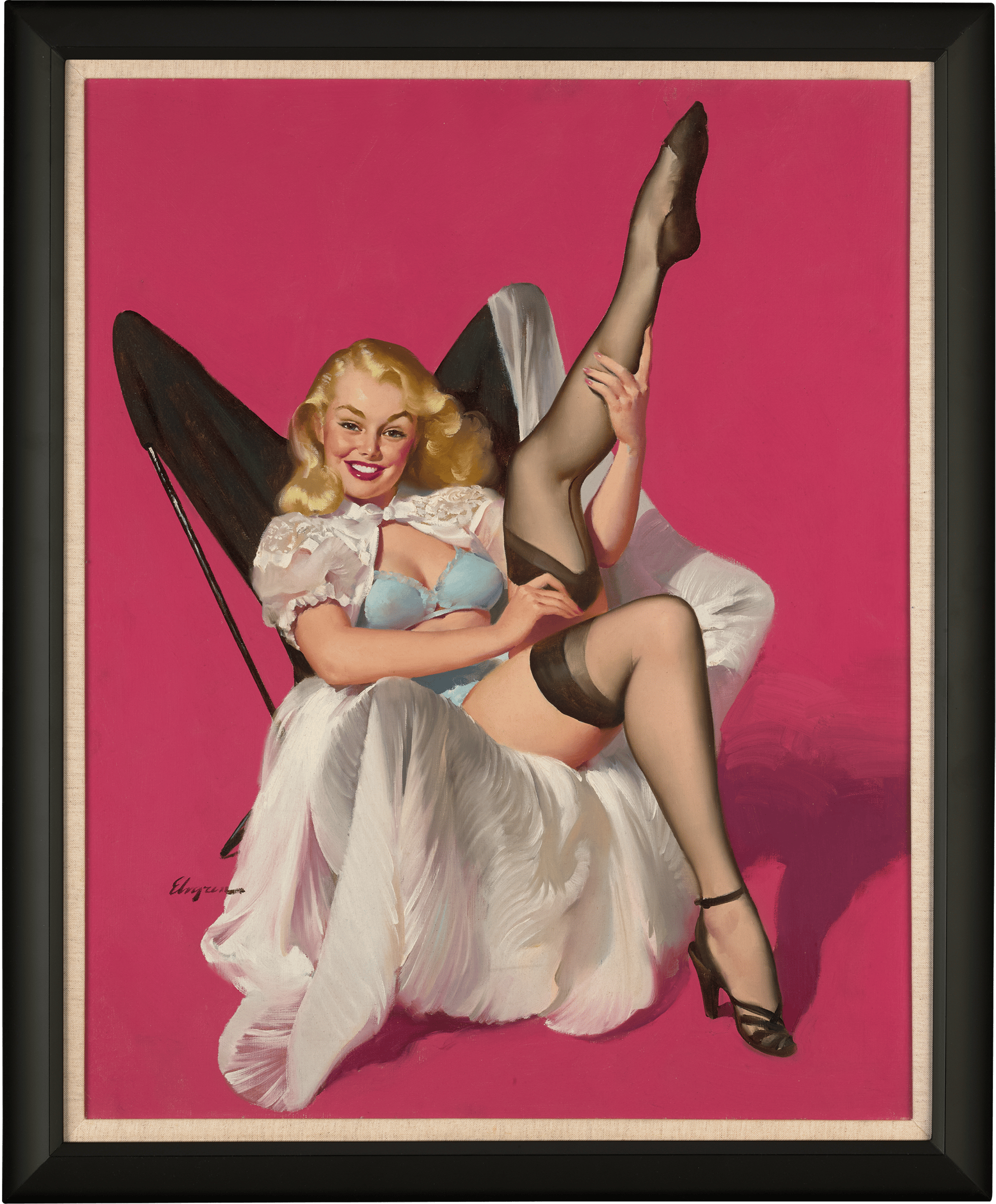Sheer Nonsense by Gil Elvgren