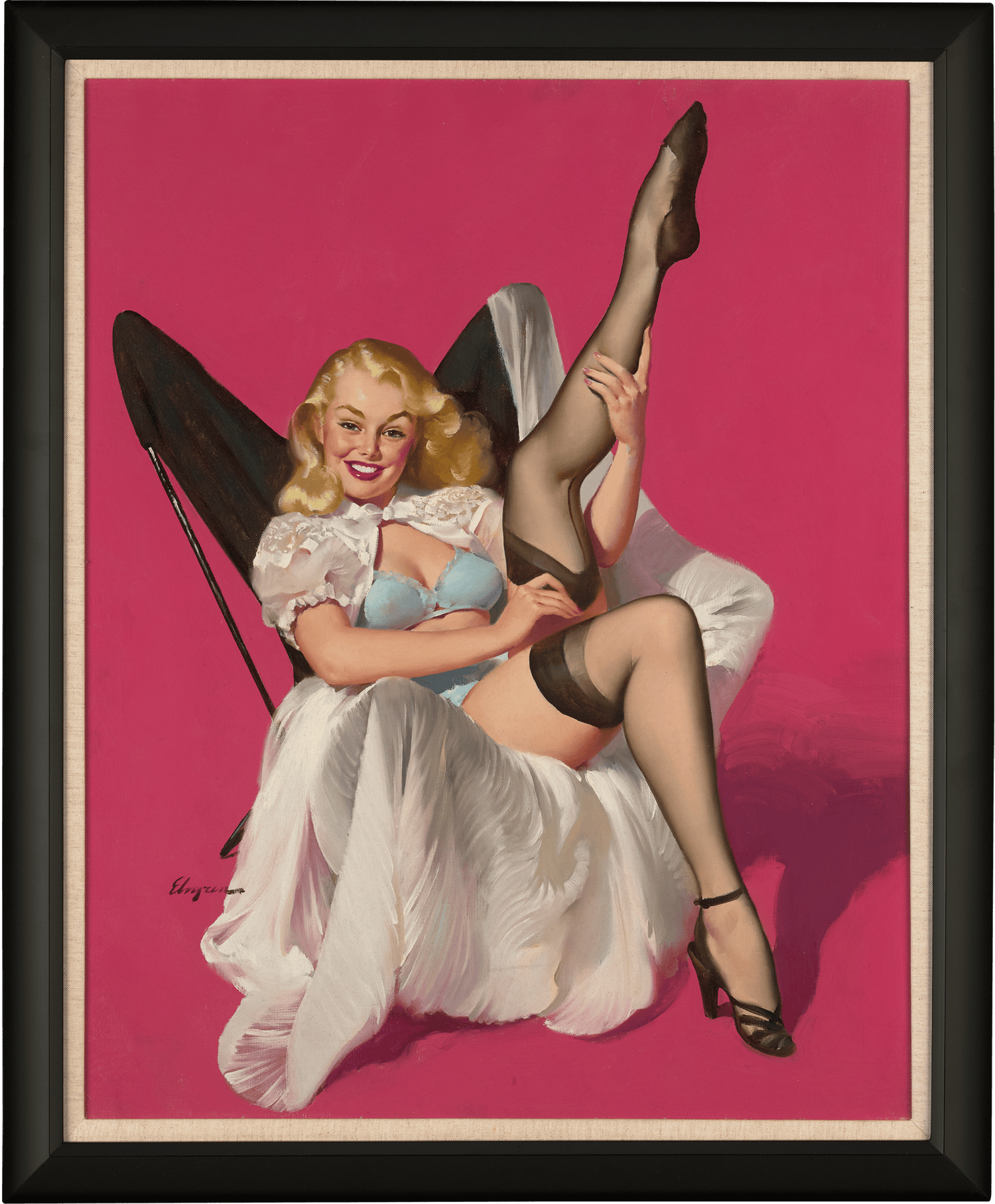 Sheer Nonsense by Gil Elvgren