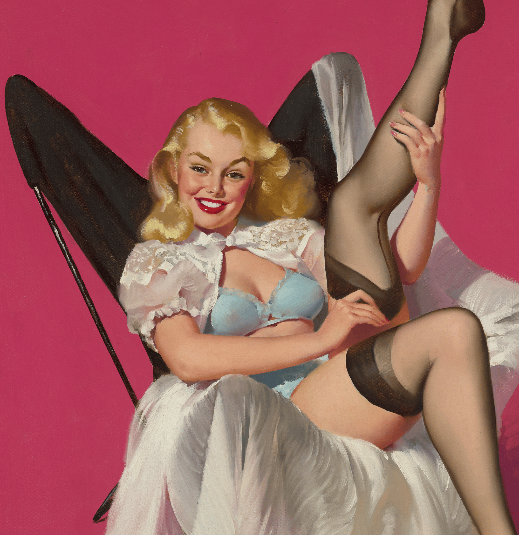 Sheer Nonsense by Gil Elvgren