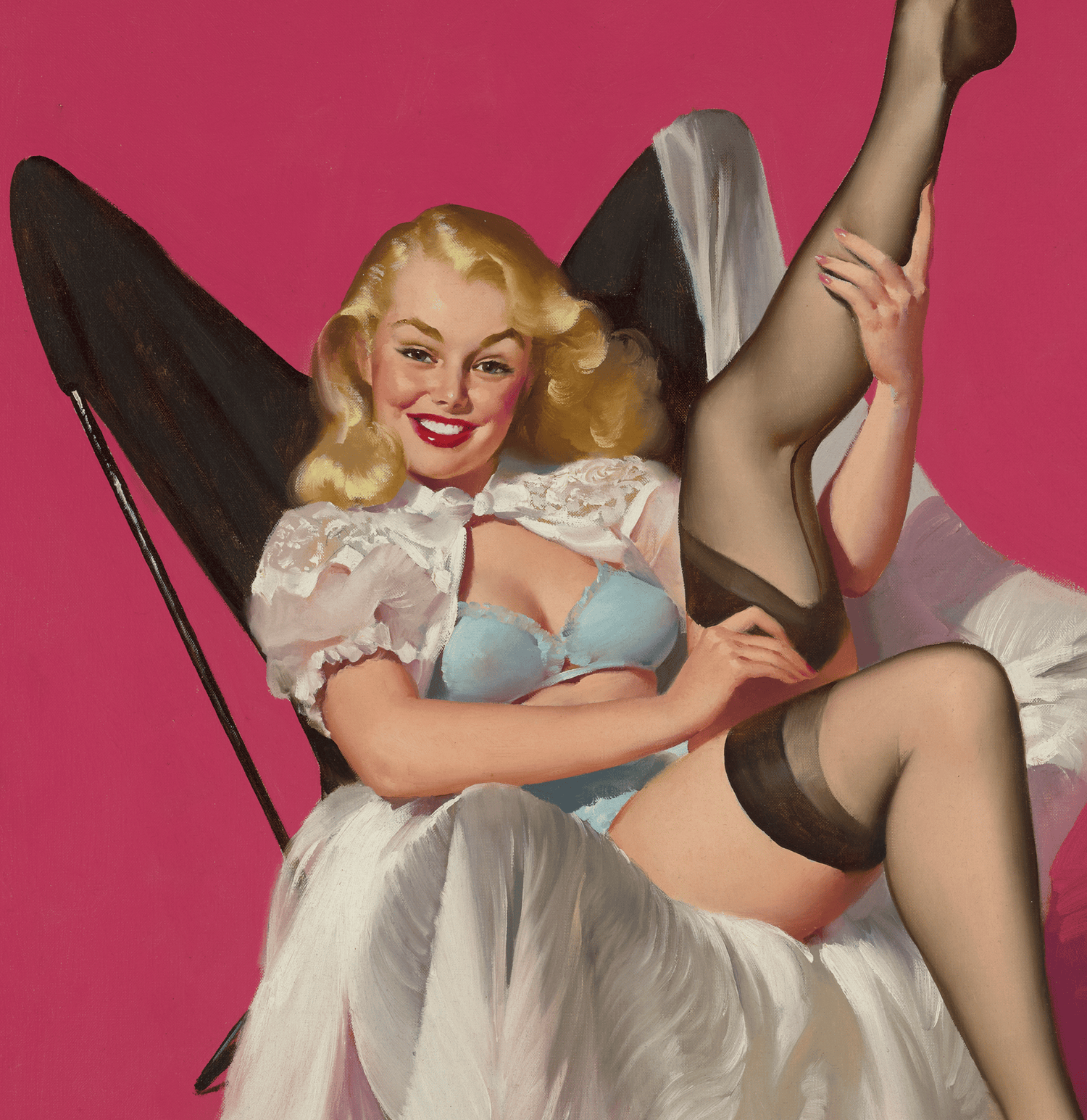 Sheer Nonsense by Gil Elvgren