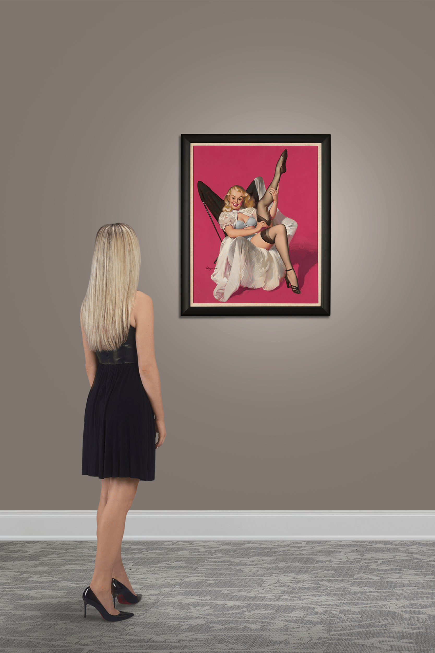 Sheer Nonsense by Gil Elvgren