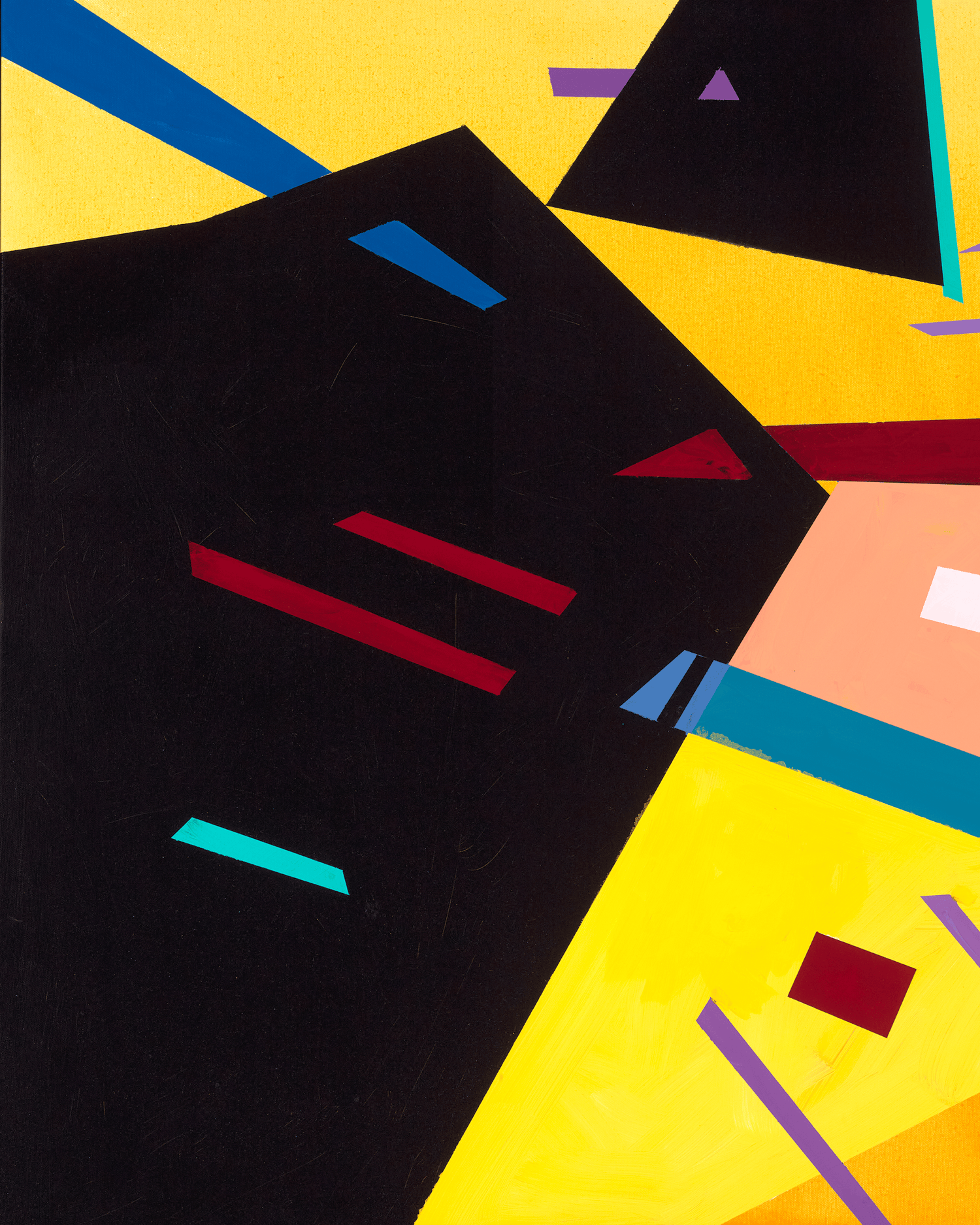 Abstract with Black and Yellow by Frank Sinatra