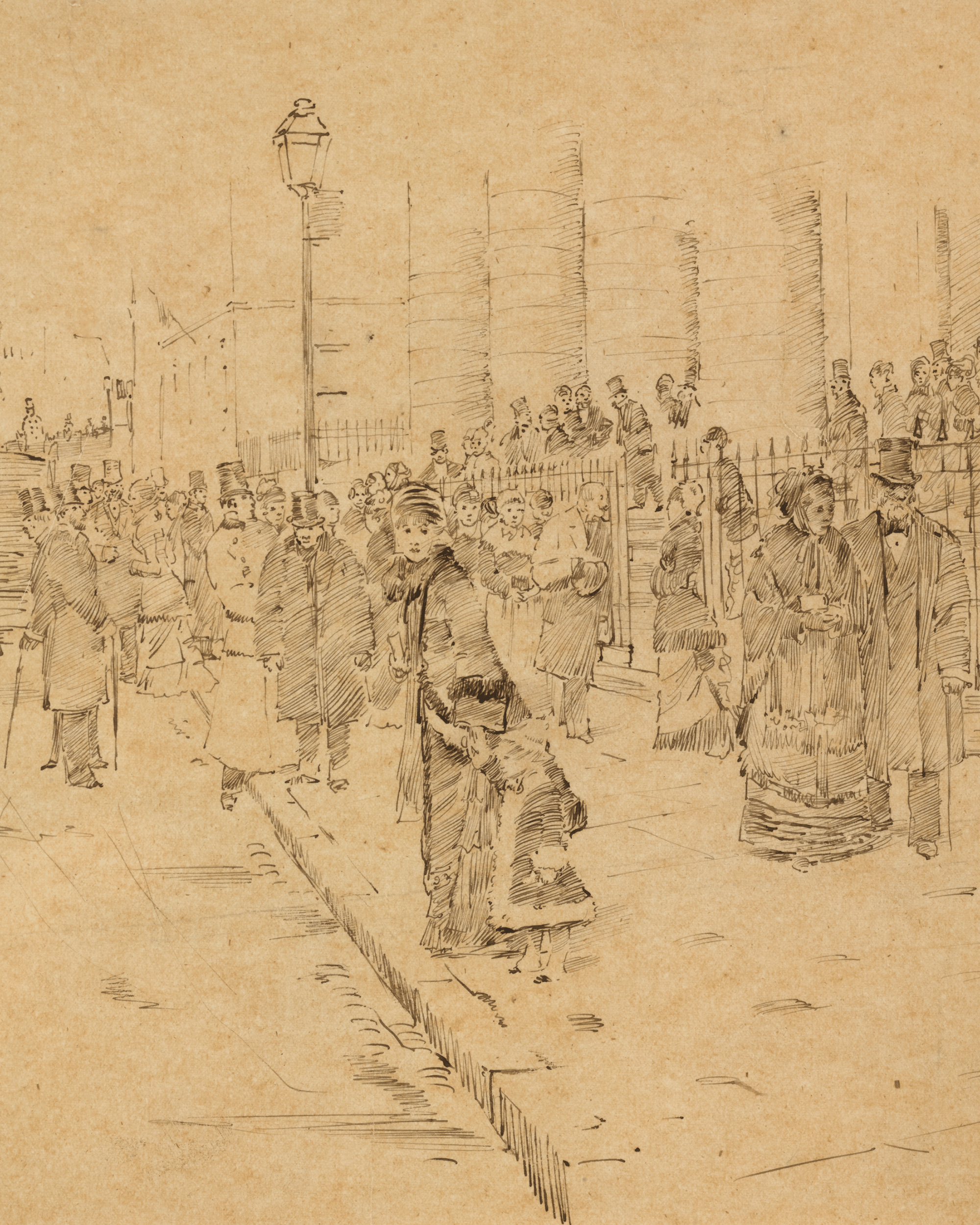 Le dimanche près de Saint-Philippe-du-Roule by Jean Béraud