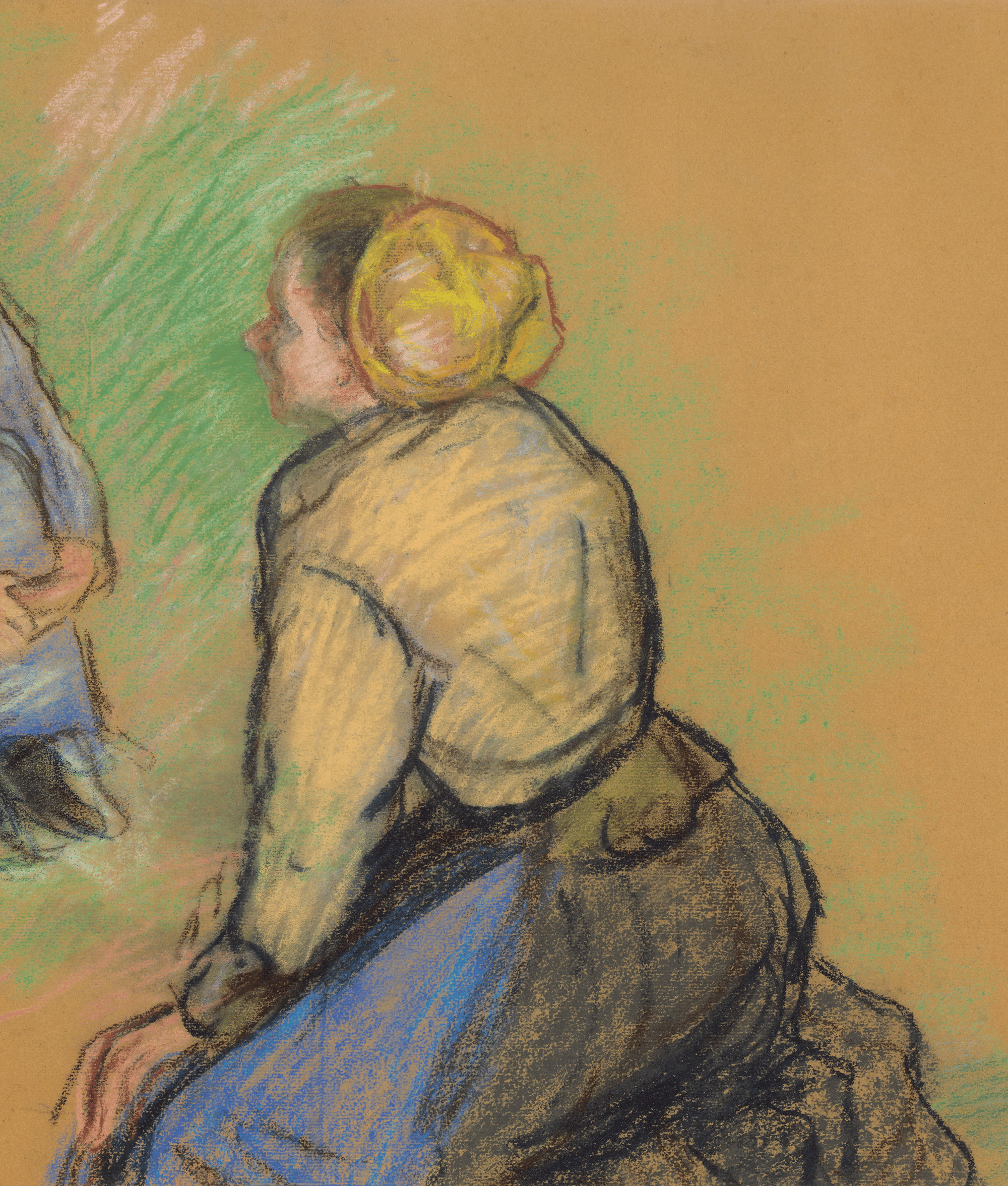 Paysannes assises by Camille Pissarro