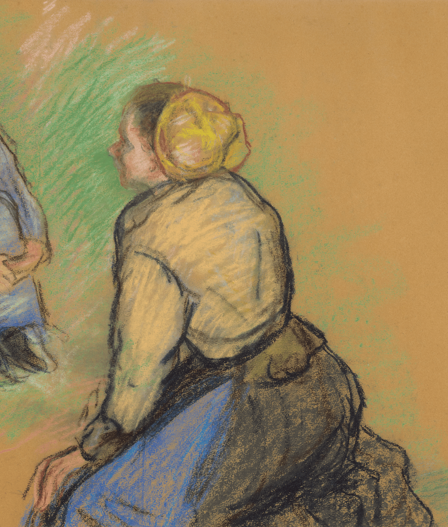 Paysannes assises by Camille Pissarro