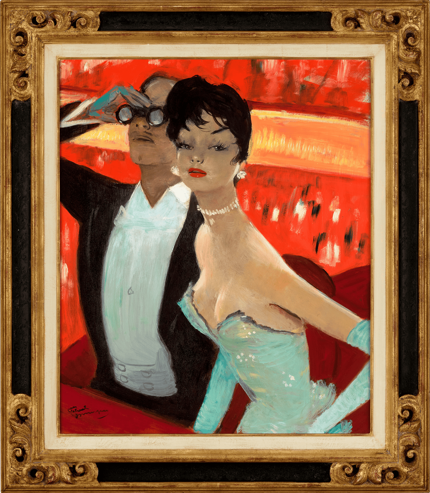 La loge by Jean Gabriel Domergue