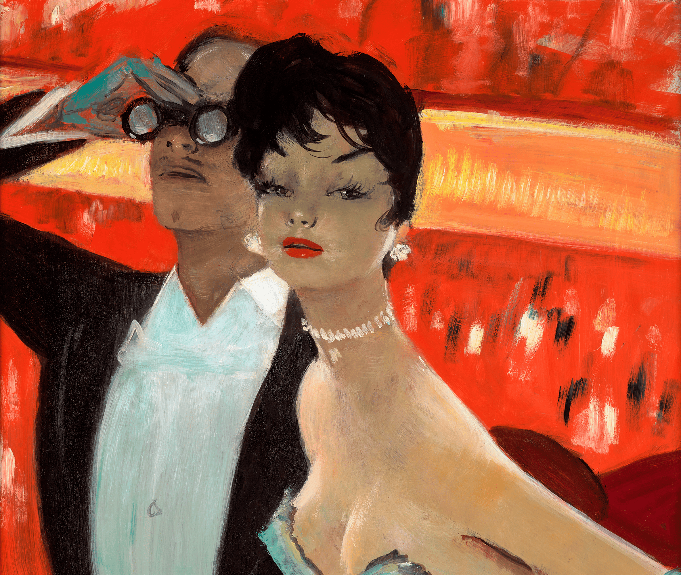 La loge by Jean Gabriel Domergue