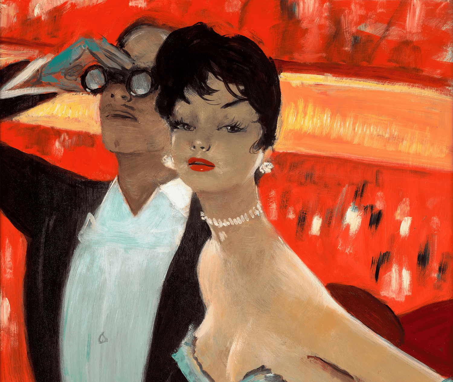 La loge by Jean Gabriel Domergue