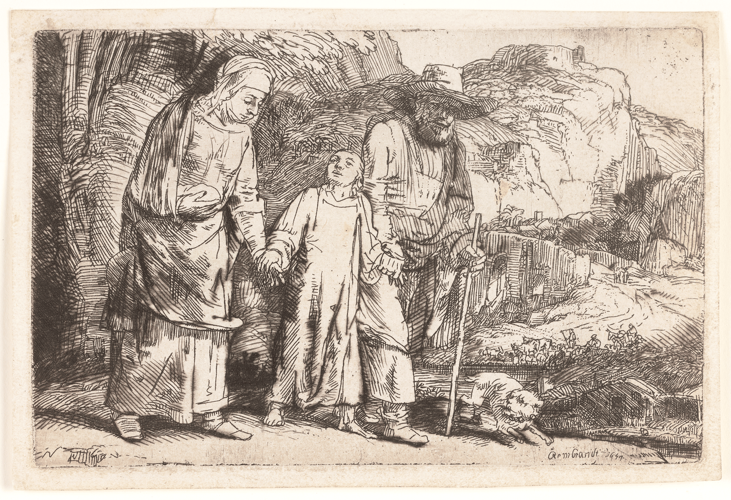 Christ Returning from the Temple by Rembrandt van Rijn