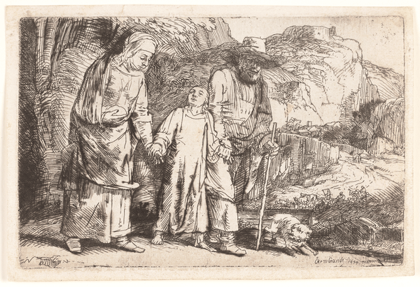 Christ Returning from the Temple by Rembrandt van Rijn