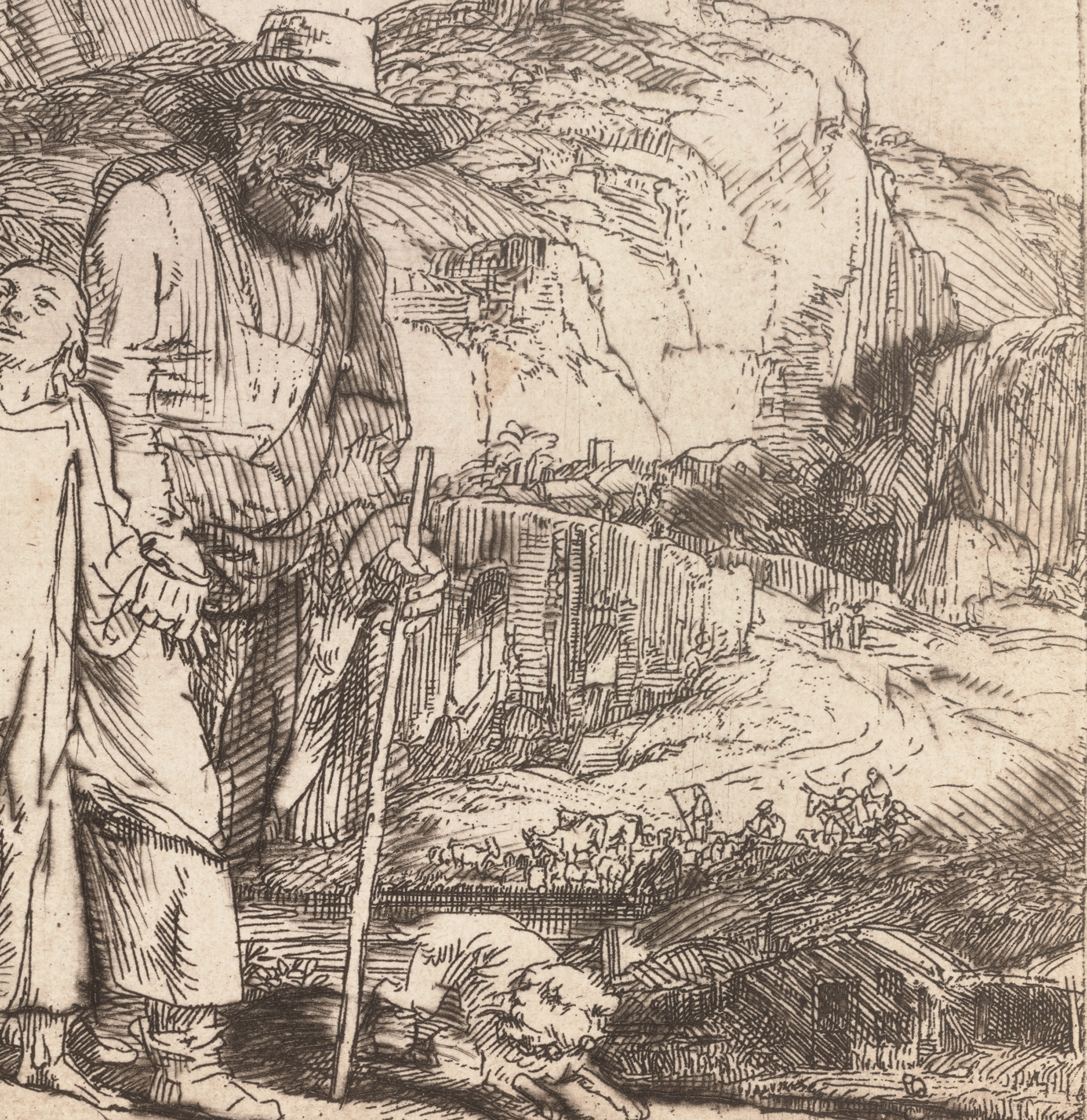 Christ Returning from the Temple by Rembrandt van Rijn