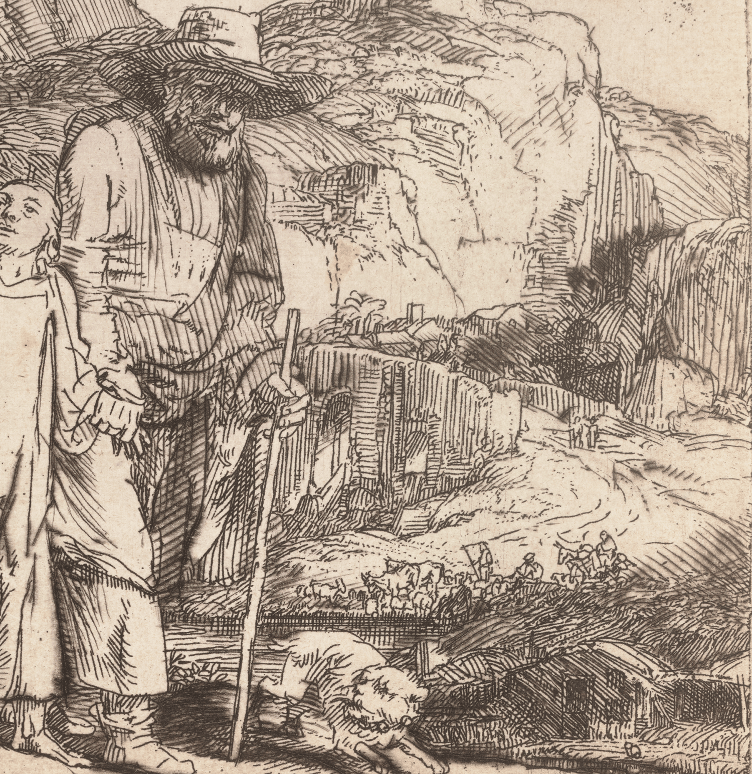 Christ Returning from the Temple by Rembrandt van Rijn