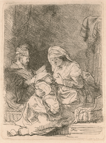 The Holy Family by Rembrandt van Rijn