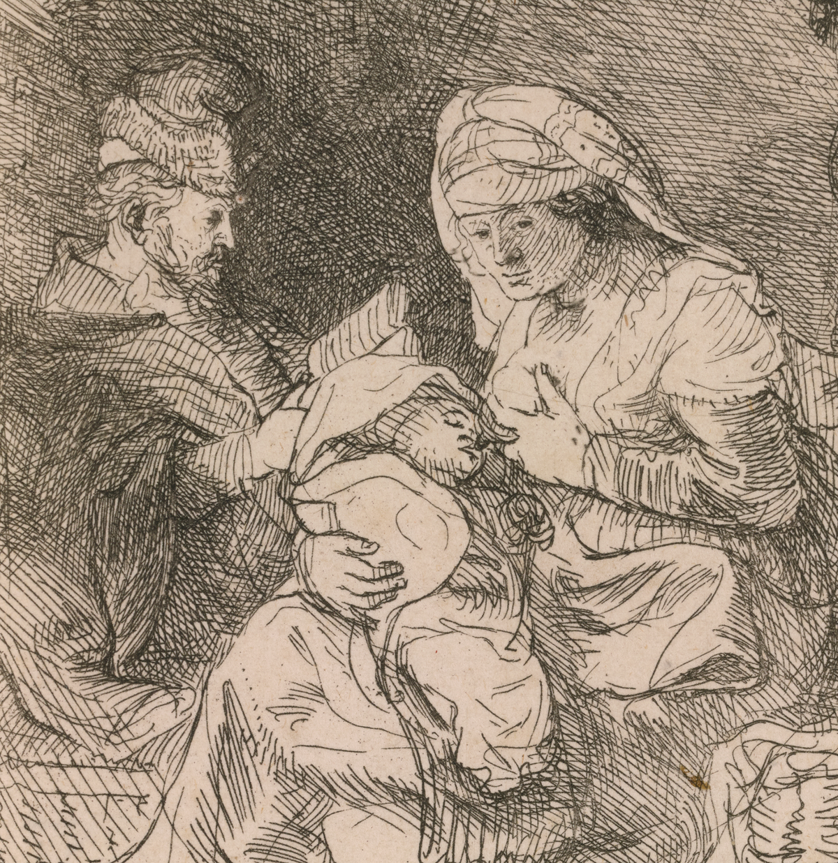 The Holy Family by Rembrandt van Rijn