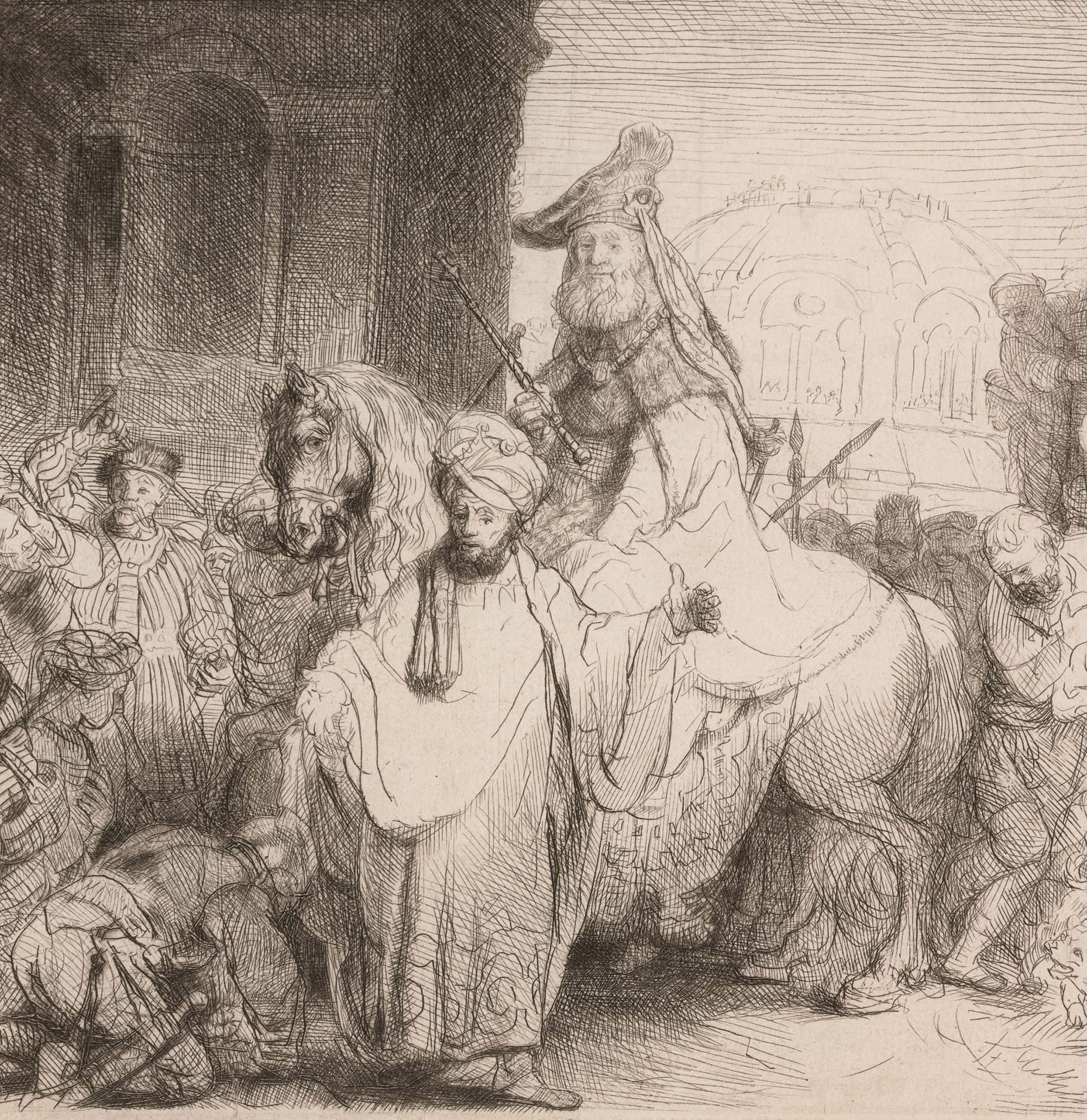 The Triumph of Mordecai by Rembrandt van Rijn