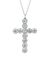 Old European Cut Diamond Cross Pendant, 4.65 carats