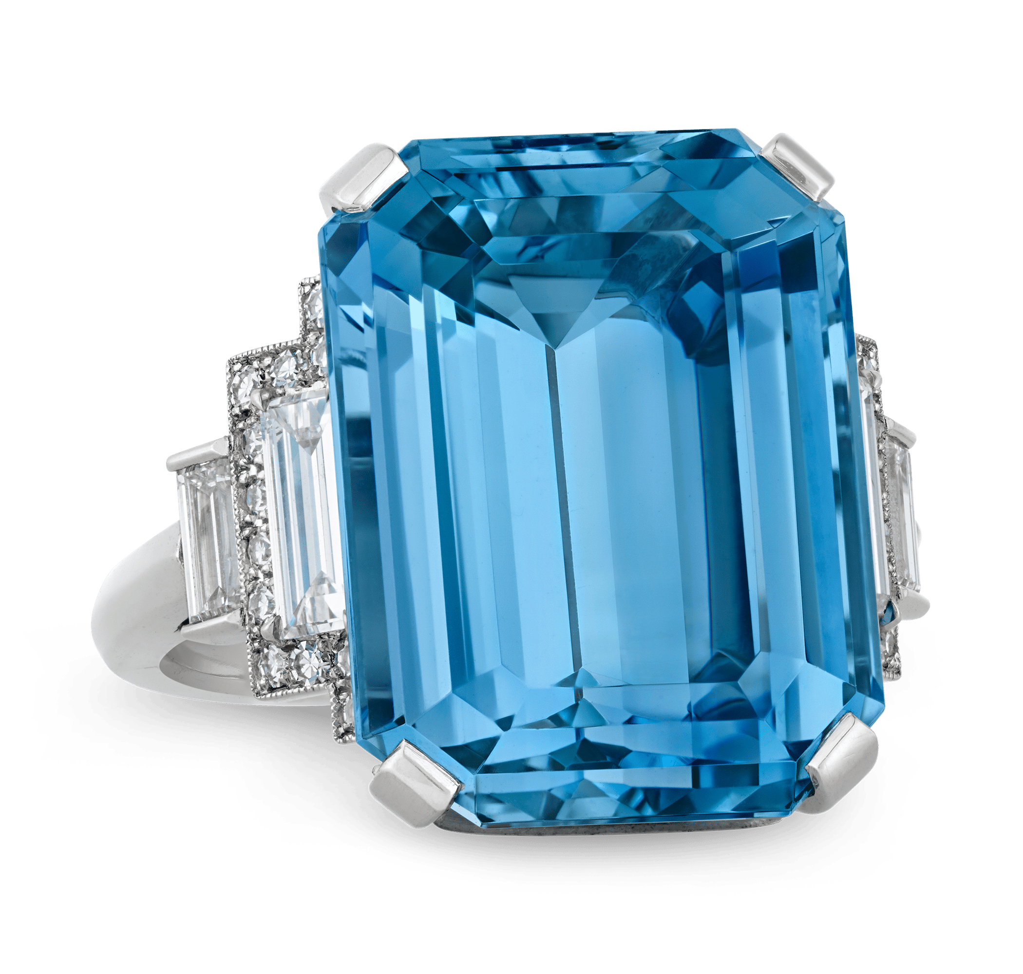 Raymond Yard Aquamarine Ring, 15.72 Carats
