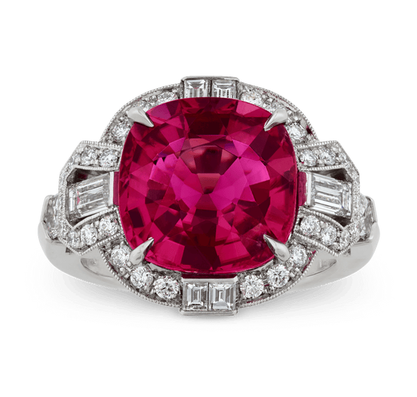 Raymond Yard Pink Tourmaline Ring, 5.90 Carats
