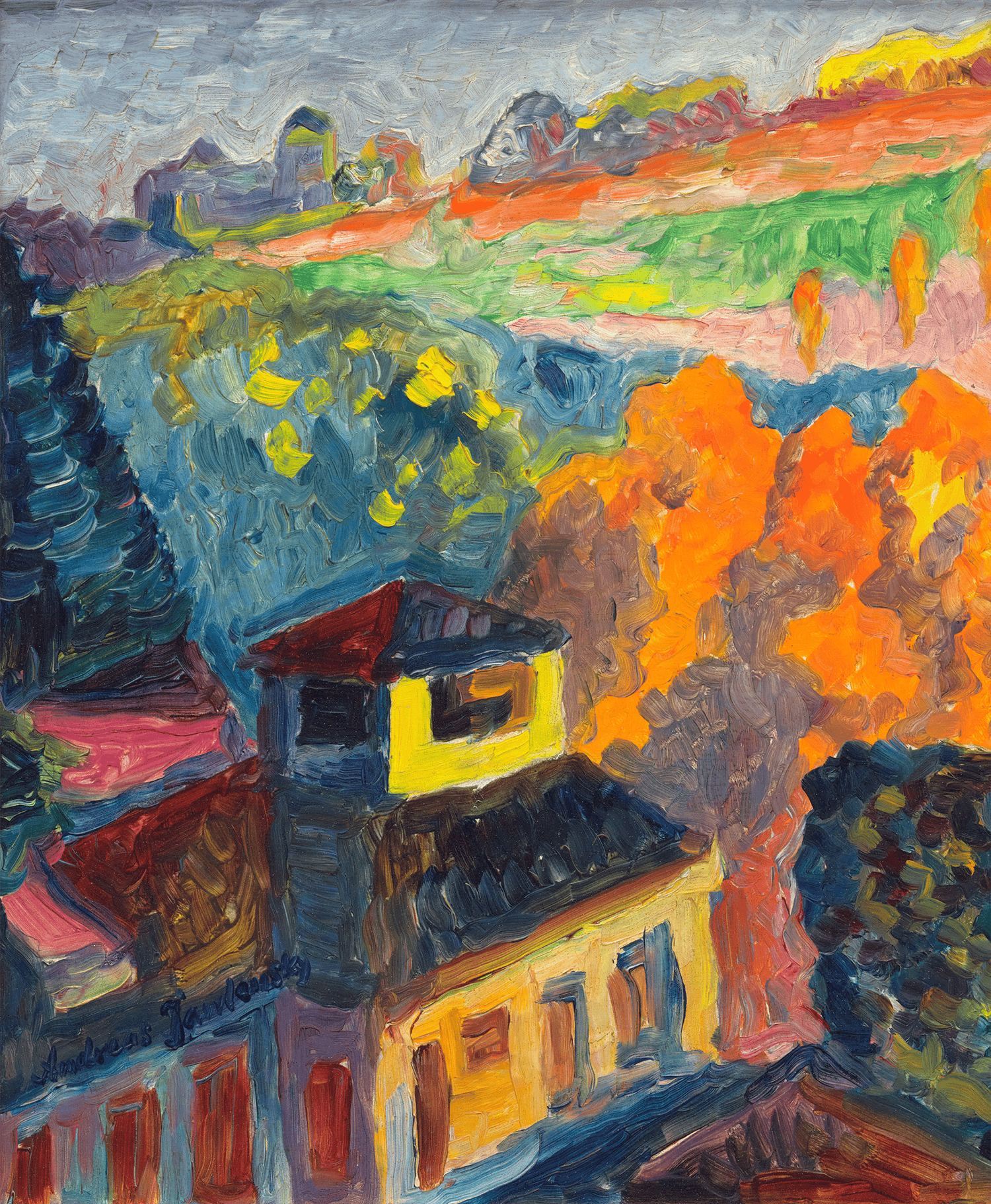 Autumn in Saleggio by Andreas Jawlensky