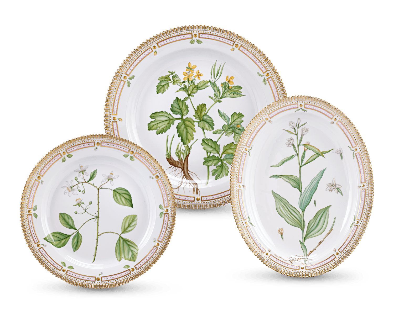 Flora Danica Porcelain Dinner Service by Royal Copenhagen, 107 Pieces