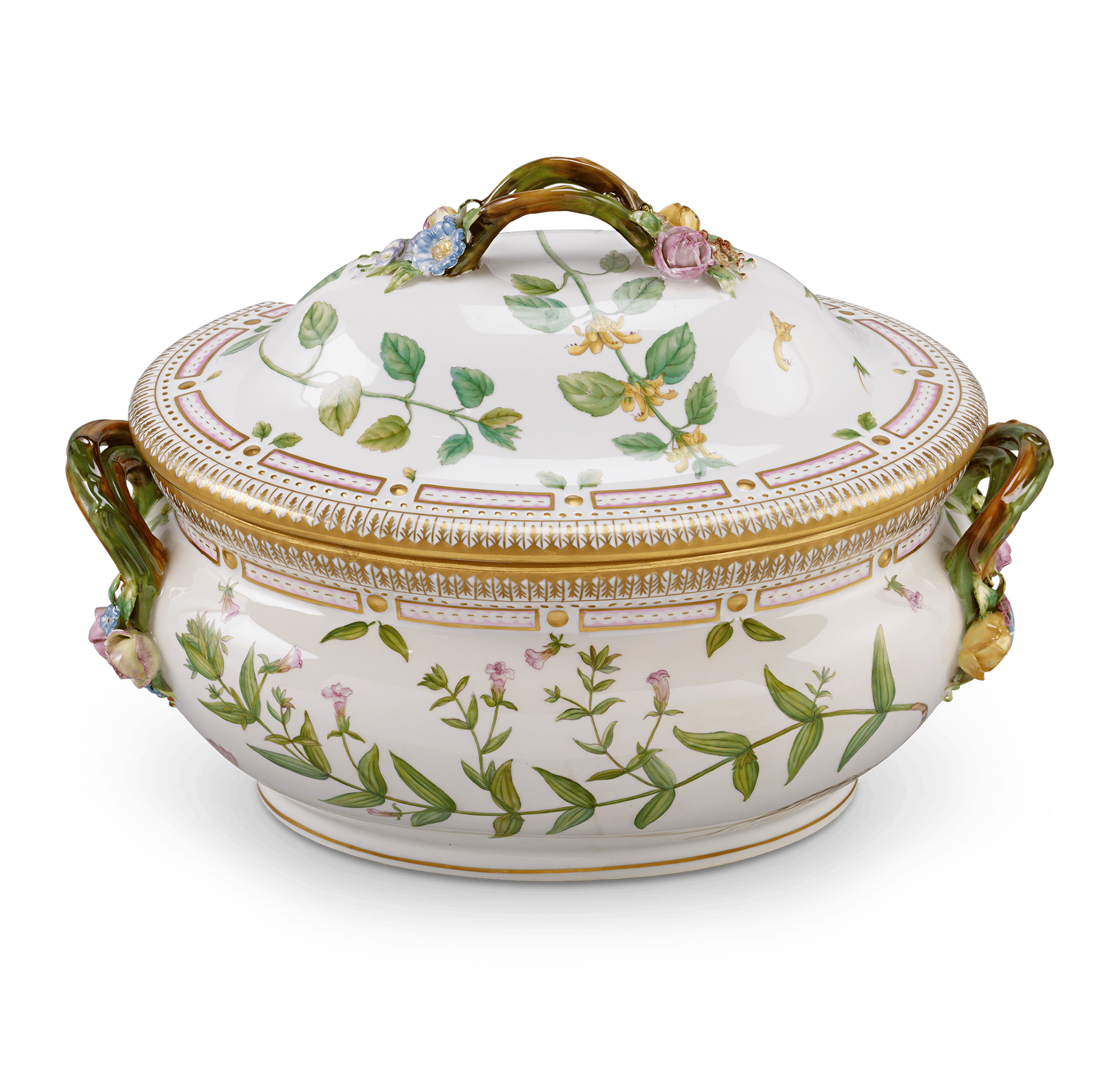 Flora Danica Porcelain Dinner Service by Royal Copenhagen, 107 Pieces