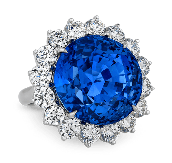 Burma Sapphire Ring, Untreated, 38.71 Carats