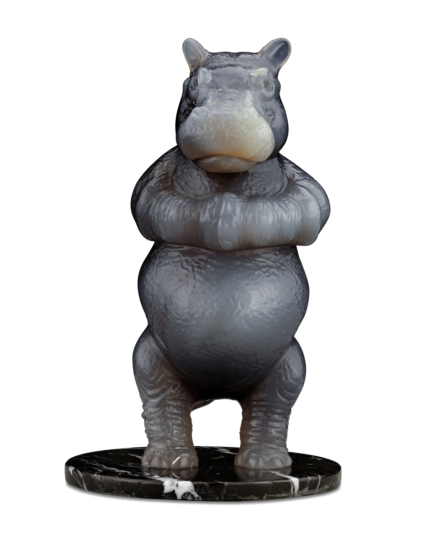 Quartz Hippopotamus by Andreas von Zadora-Gerlof