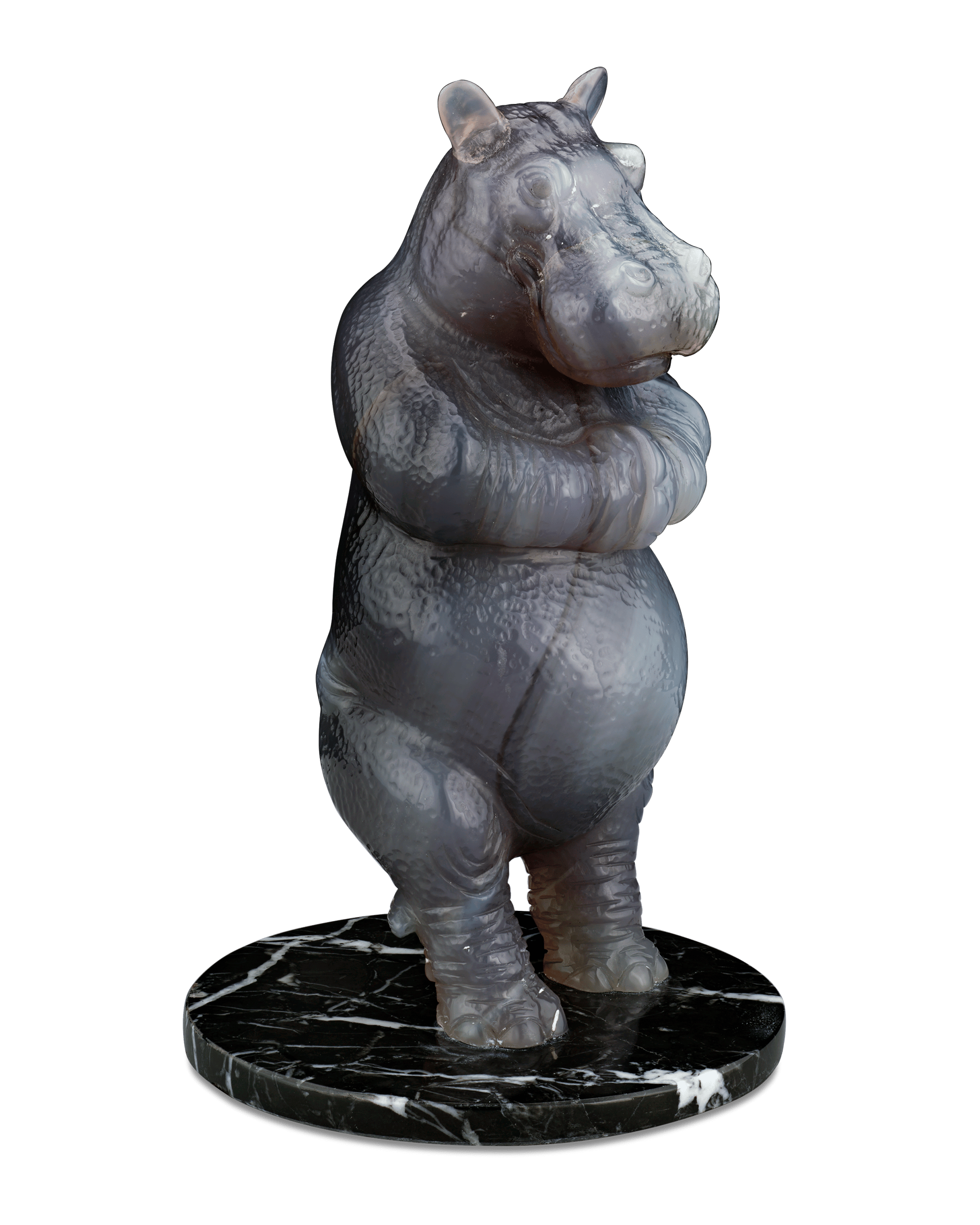 Quartz Hippopotamus by Andreas von Zadora-Gerlof