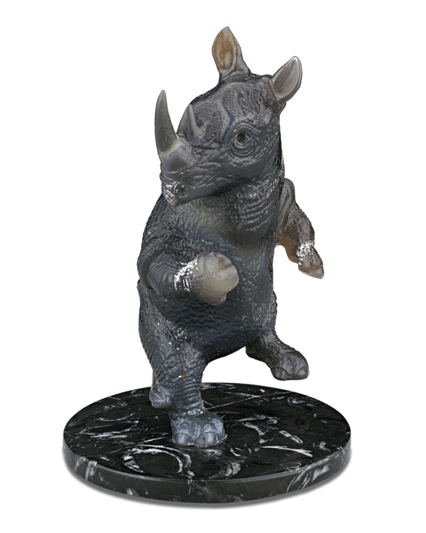 Quartz Rhinoceros by Andreas von Zadora-Gerlof