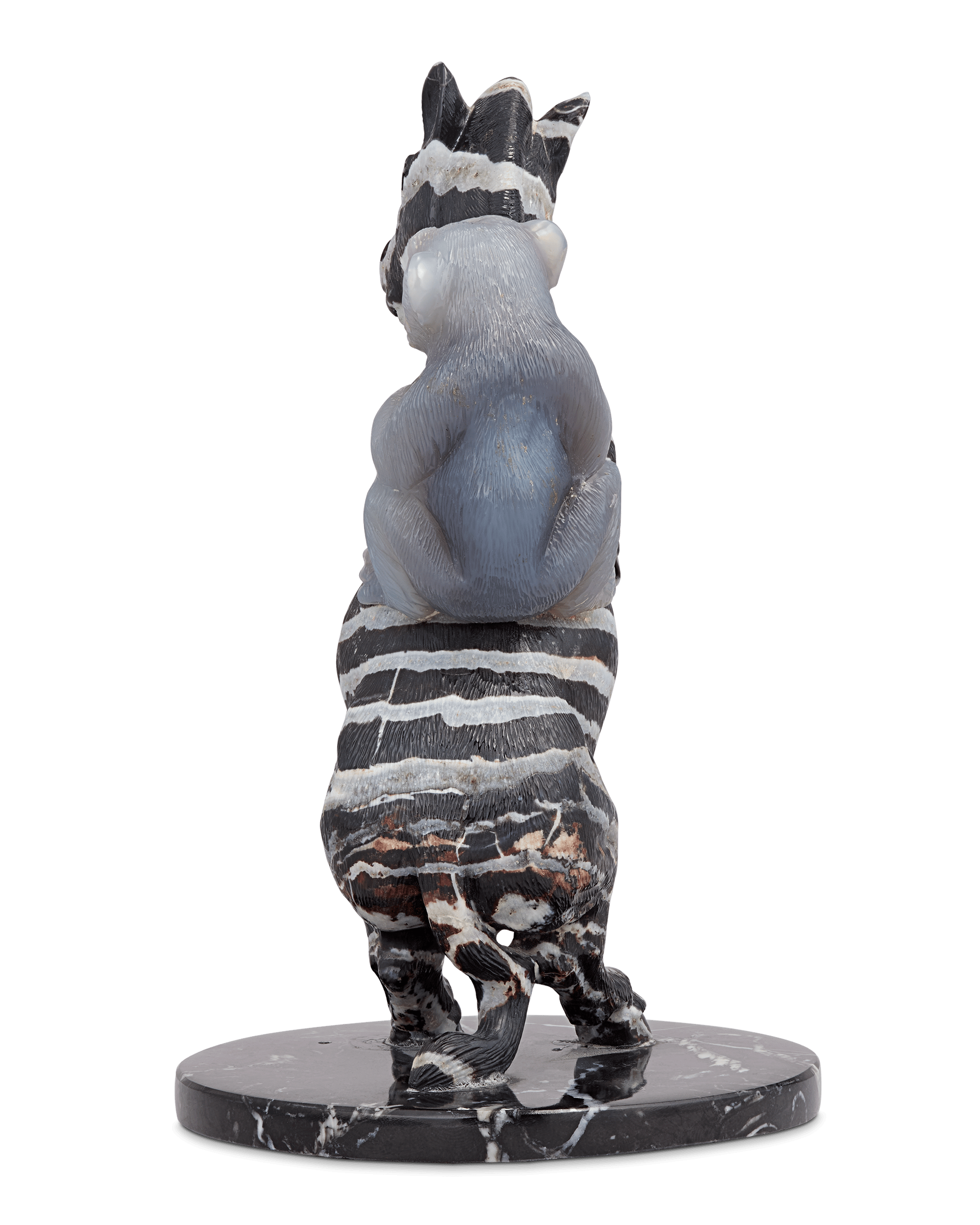 Striped Jasper Zebra and Ape by Andreas von Zadora-Gerlof