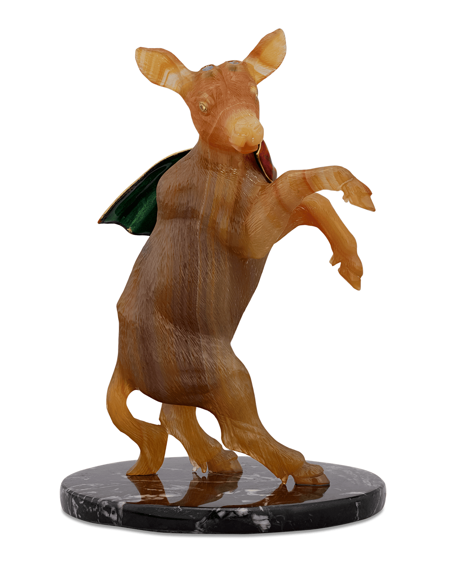 Quartz and Enamel Goat by Andreas von Zadora-Gerlof