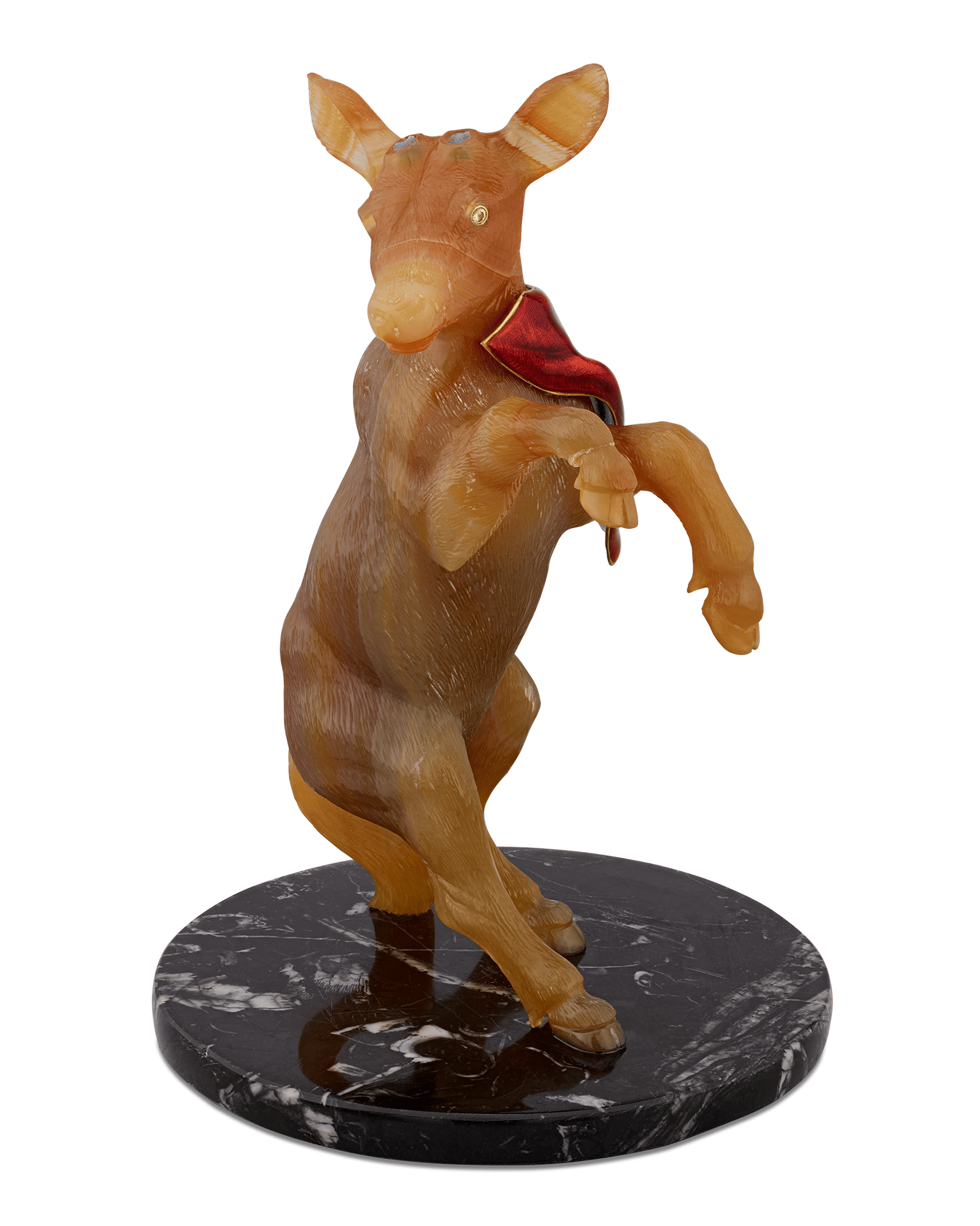 Quartz and Enamel Goat by Andreas von Zadora-Gerlof