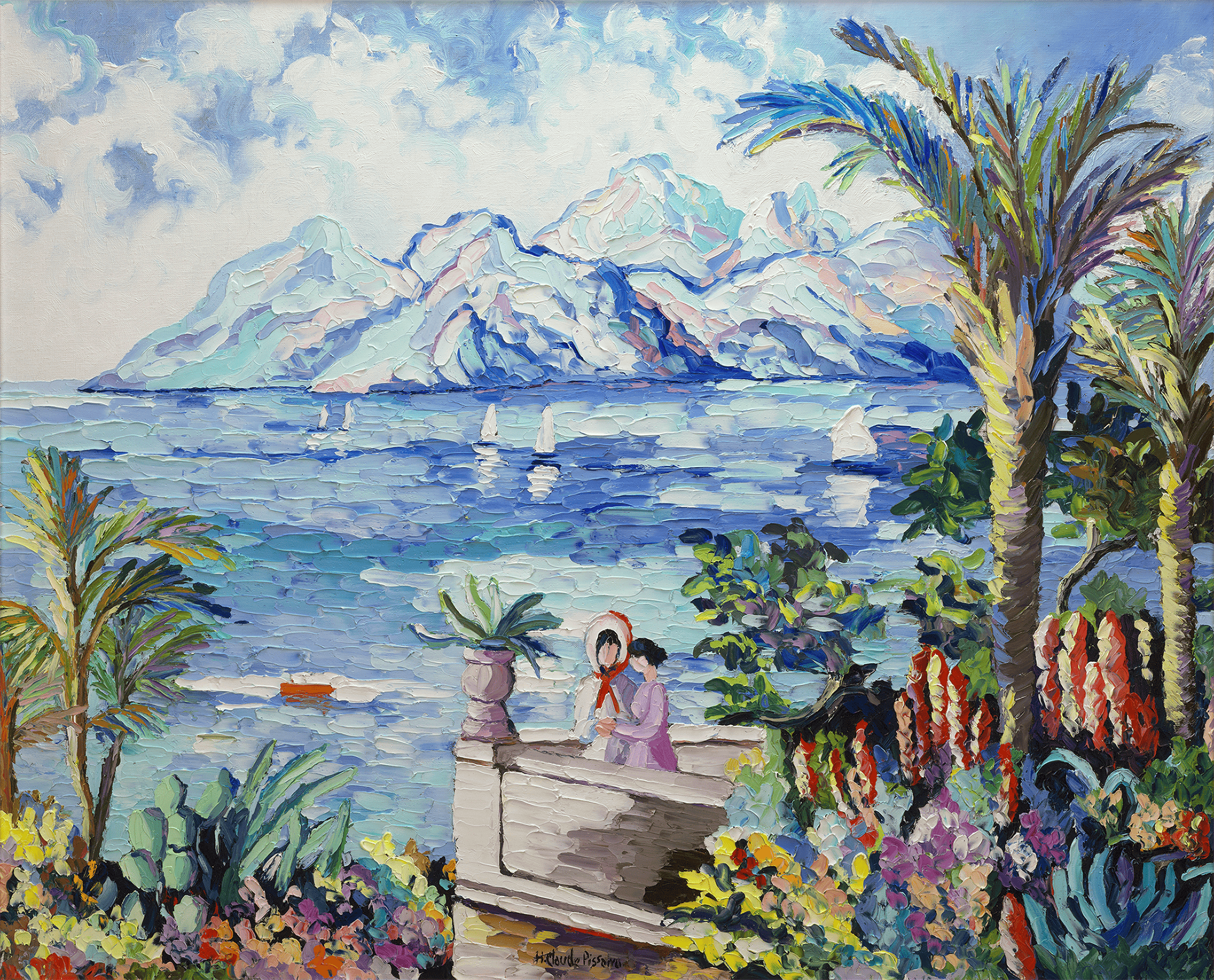 La Terrasse de Valauris by H. Claude Pissarro