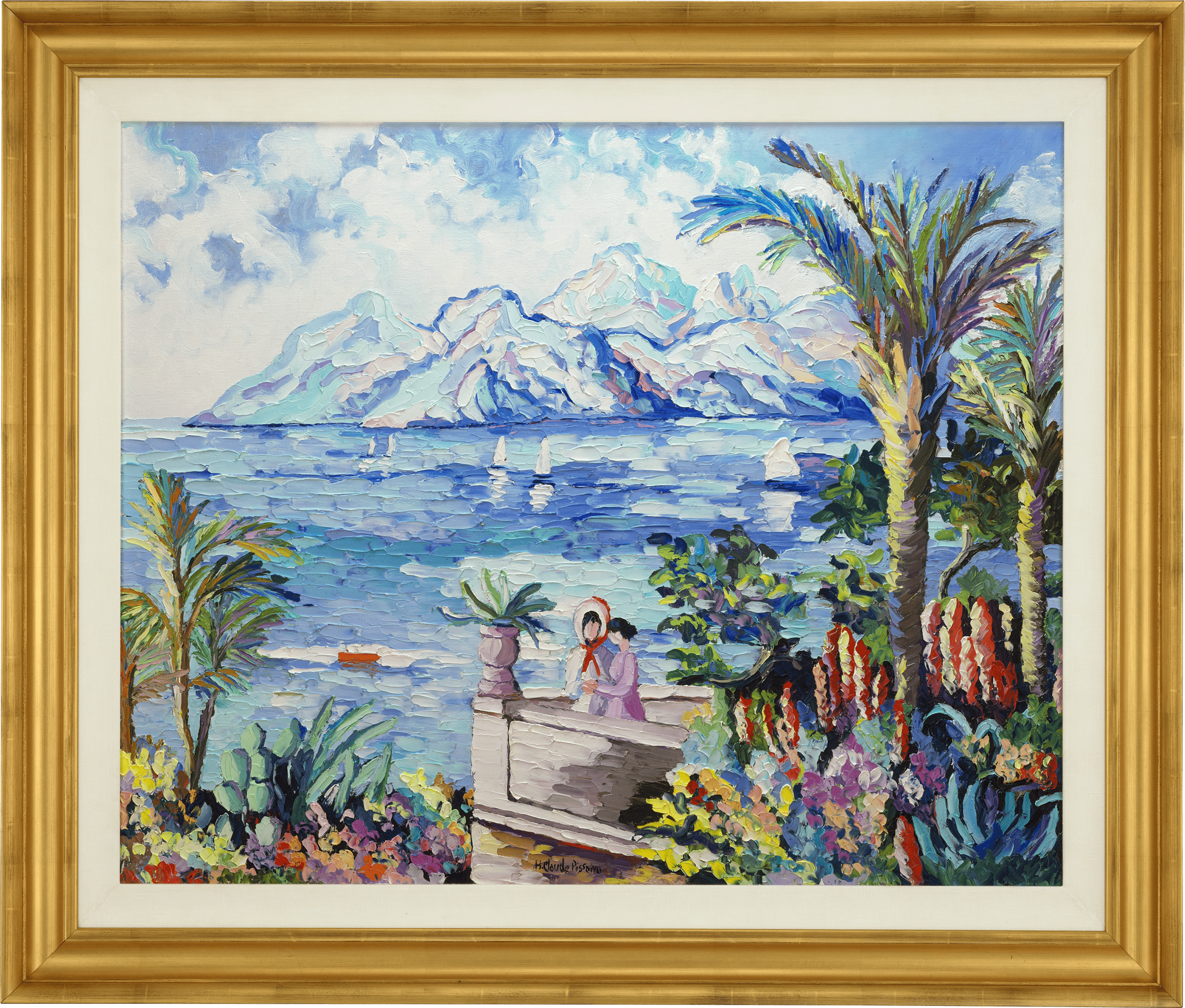 La Terrasse de Valauris by H. Claude Pissarro