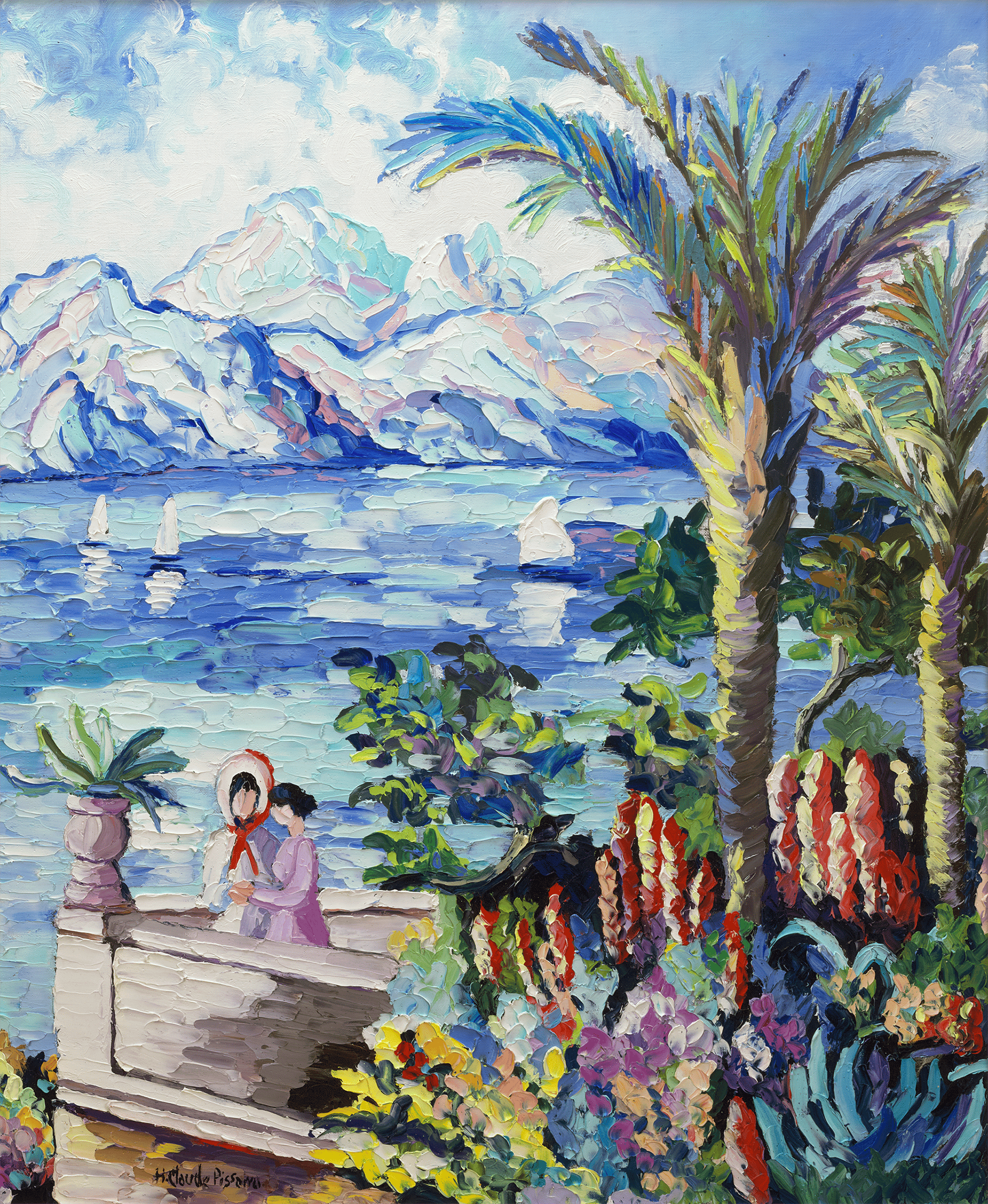 La Terrasse de Valauris by H. Claude Pissarro