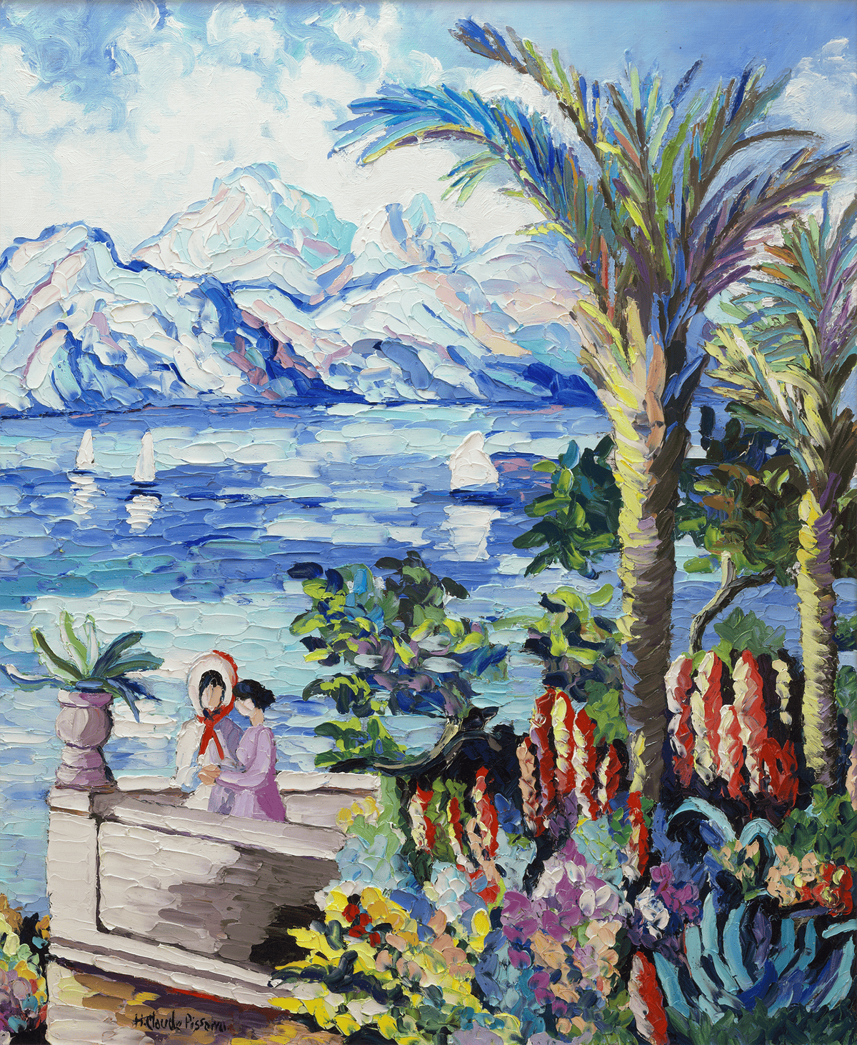 La Terrasse de Valauris by H. Claude Pissarro