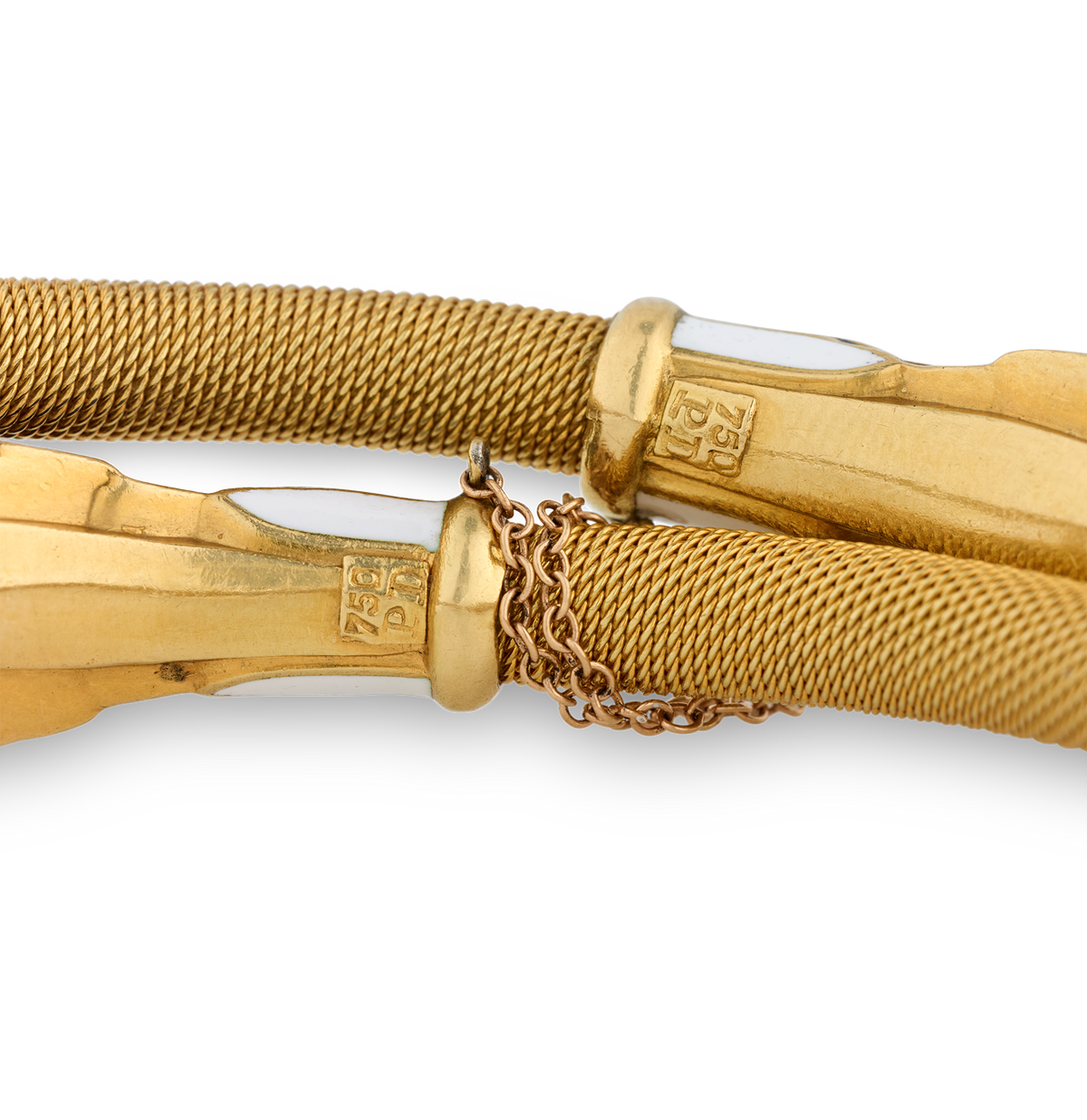 Egyptian Revival Pharaoh's Head Crossover Bracelet