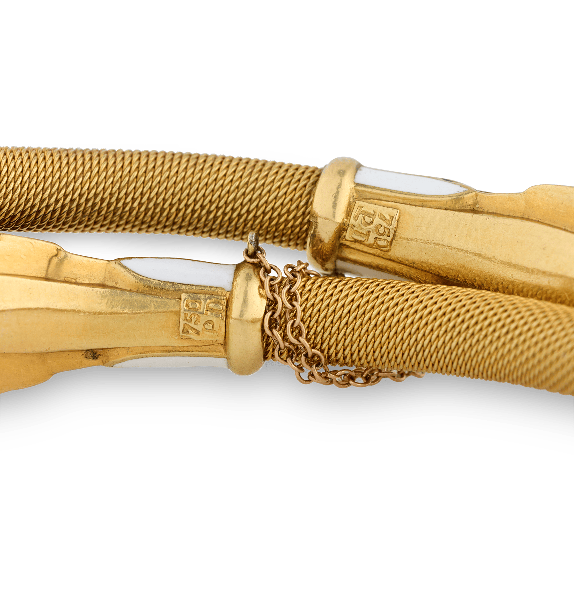 Egyptian Revival Pharaoh's Head Crossover Bracelet