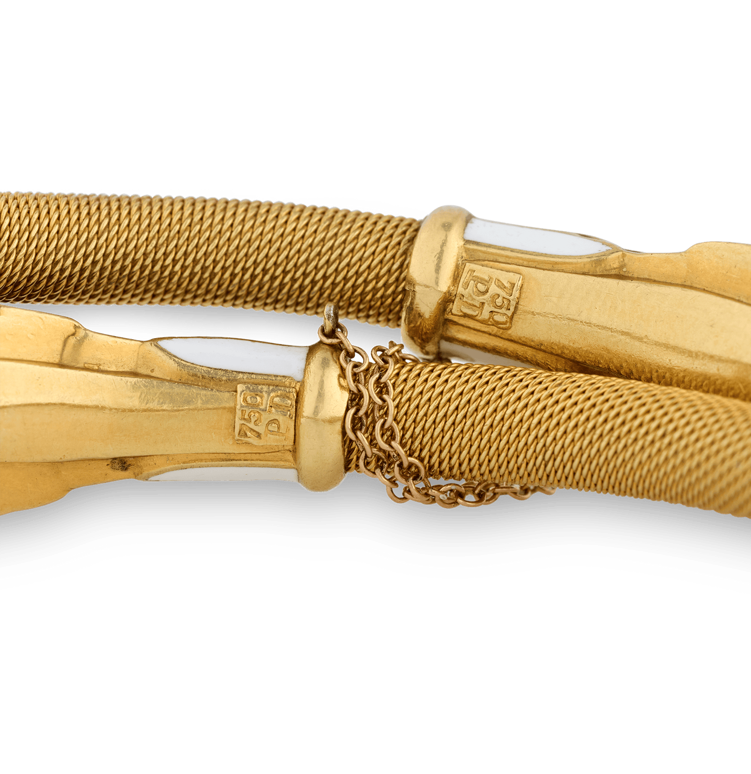 Egyptian Revival Pharaoh's Head Crossover Bracelet