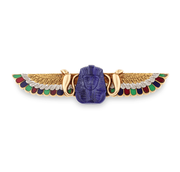 Garrard & Co. Lapis Lazuli Pharaoh Brooch