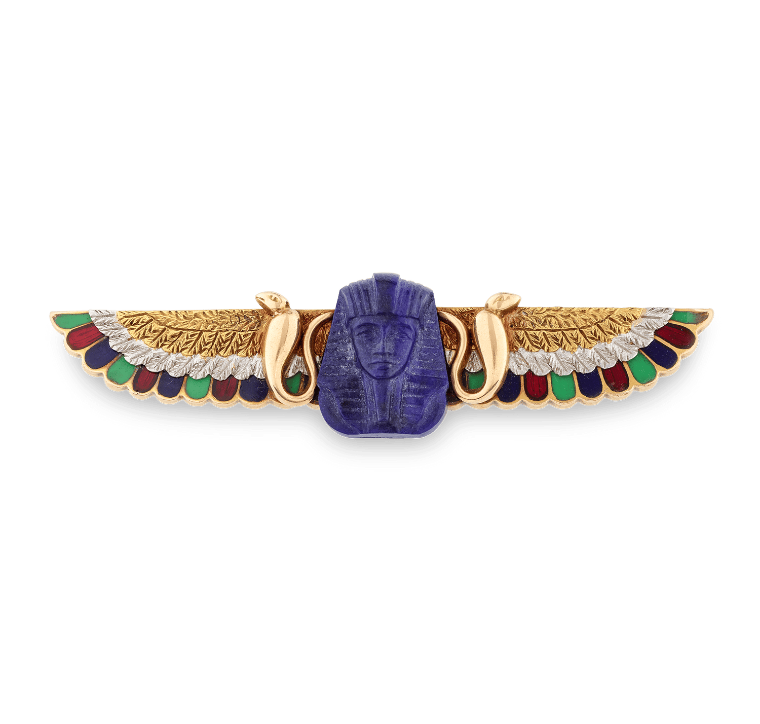 Garrard & Co. Egyptian Revival Pharaoh Brooch