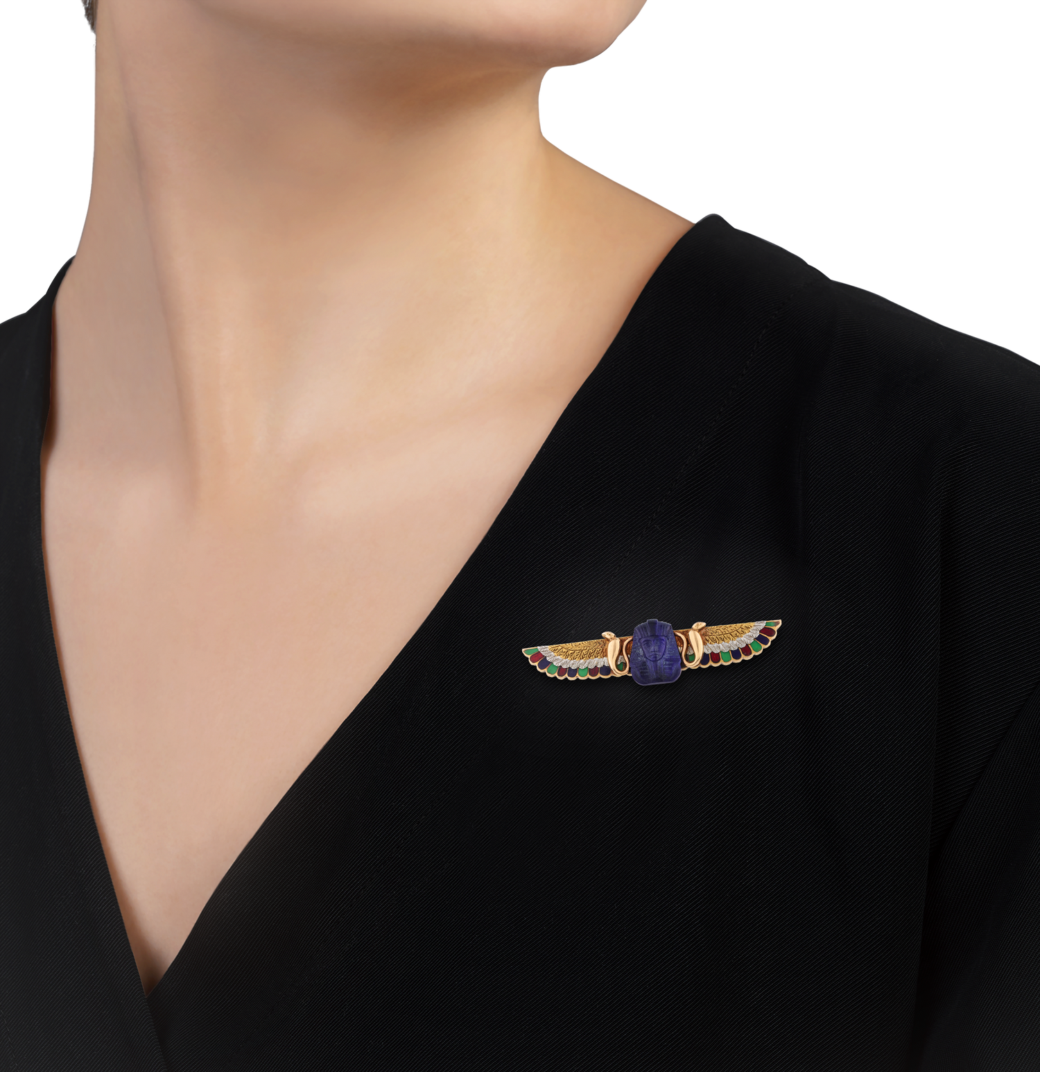 Garrard & Co. Lapis Lazuli Pharaoh Brooch