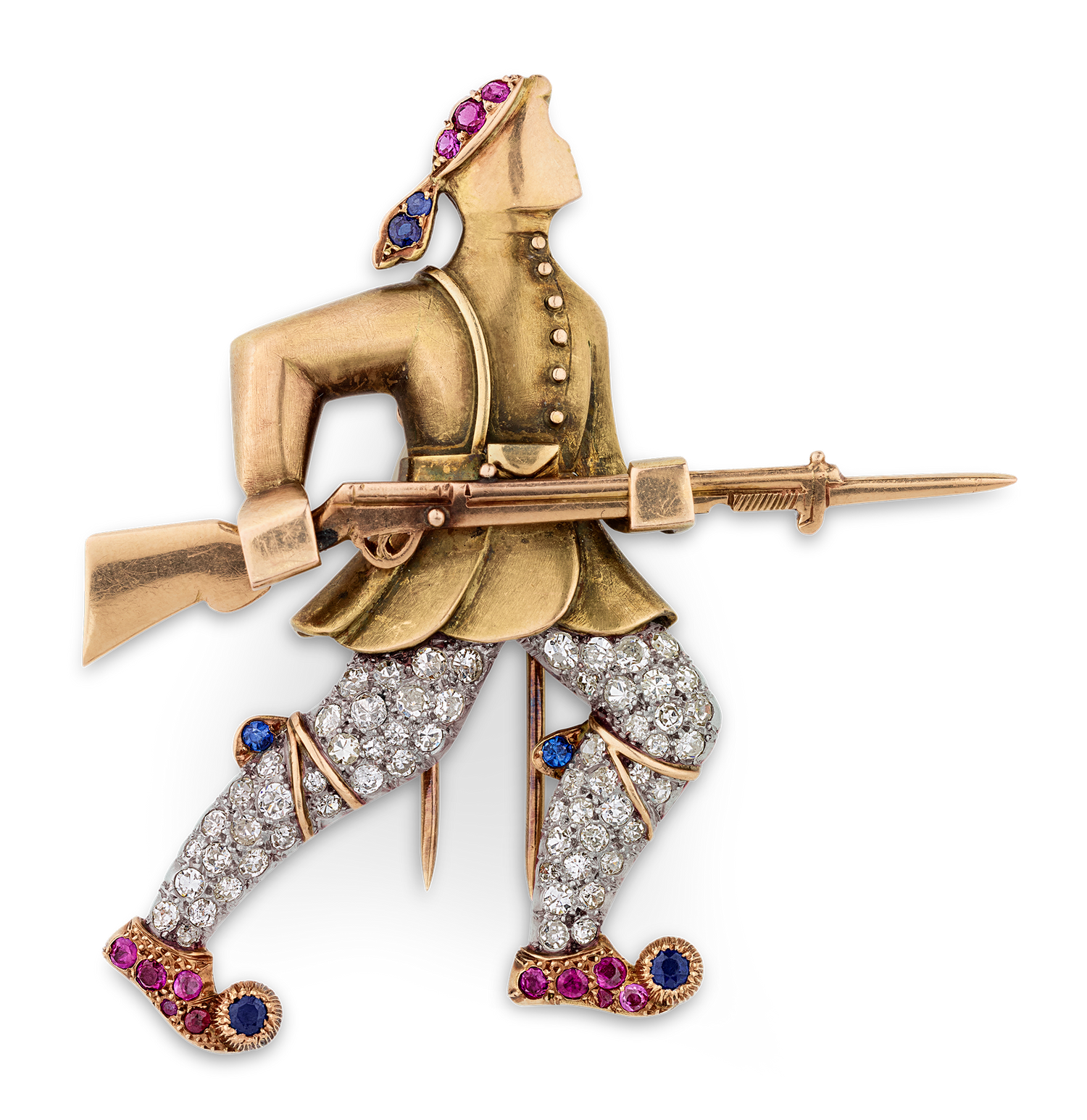 Greek Soldier Brooch