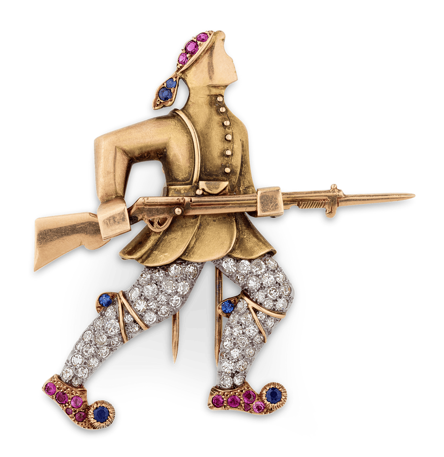 Greek Soldier Brooch