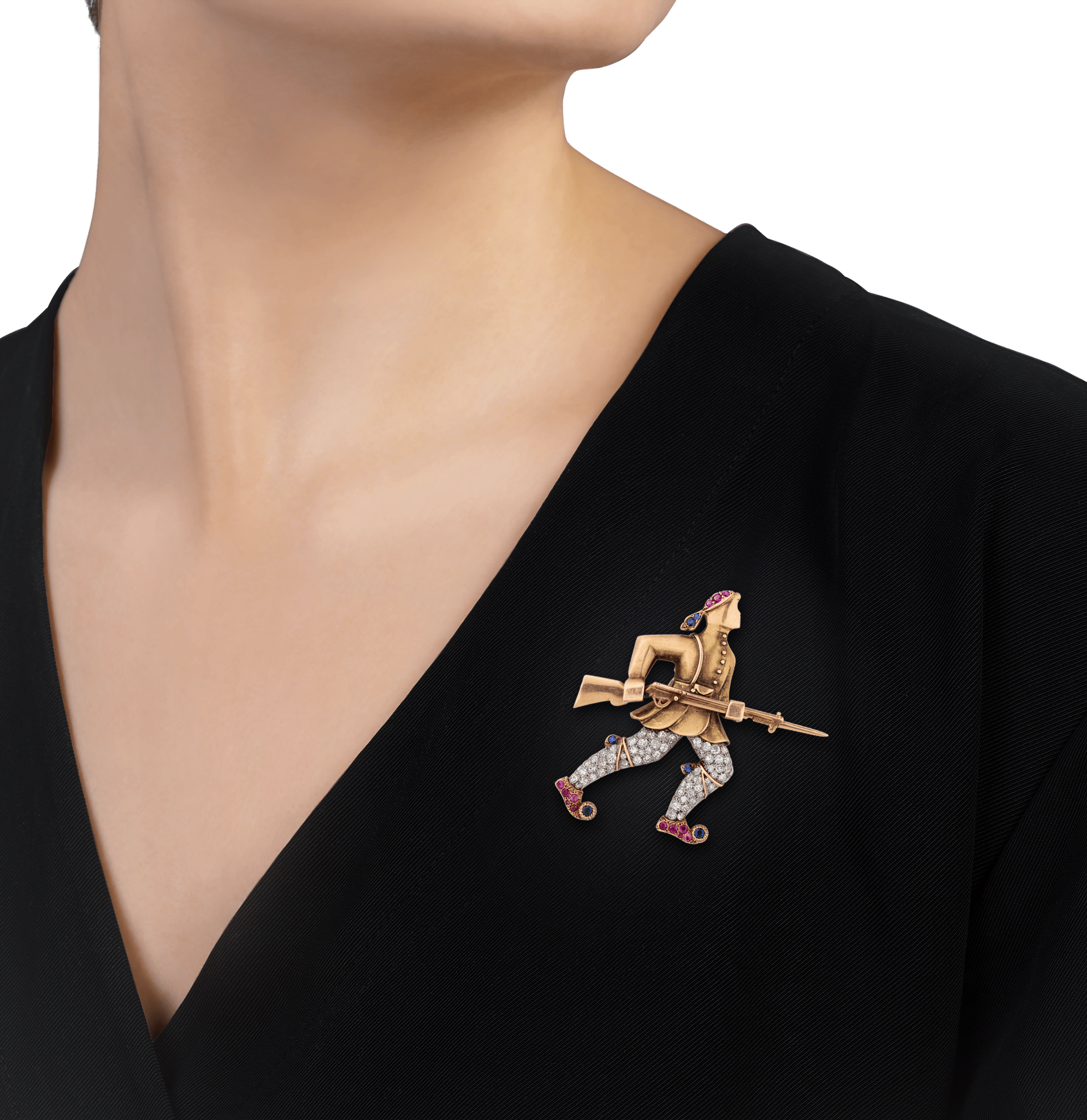 Greek Soldier Brooch