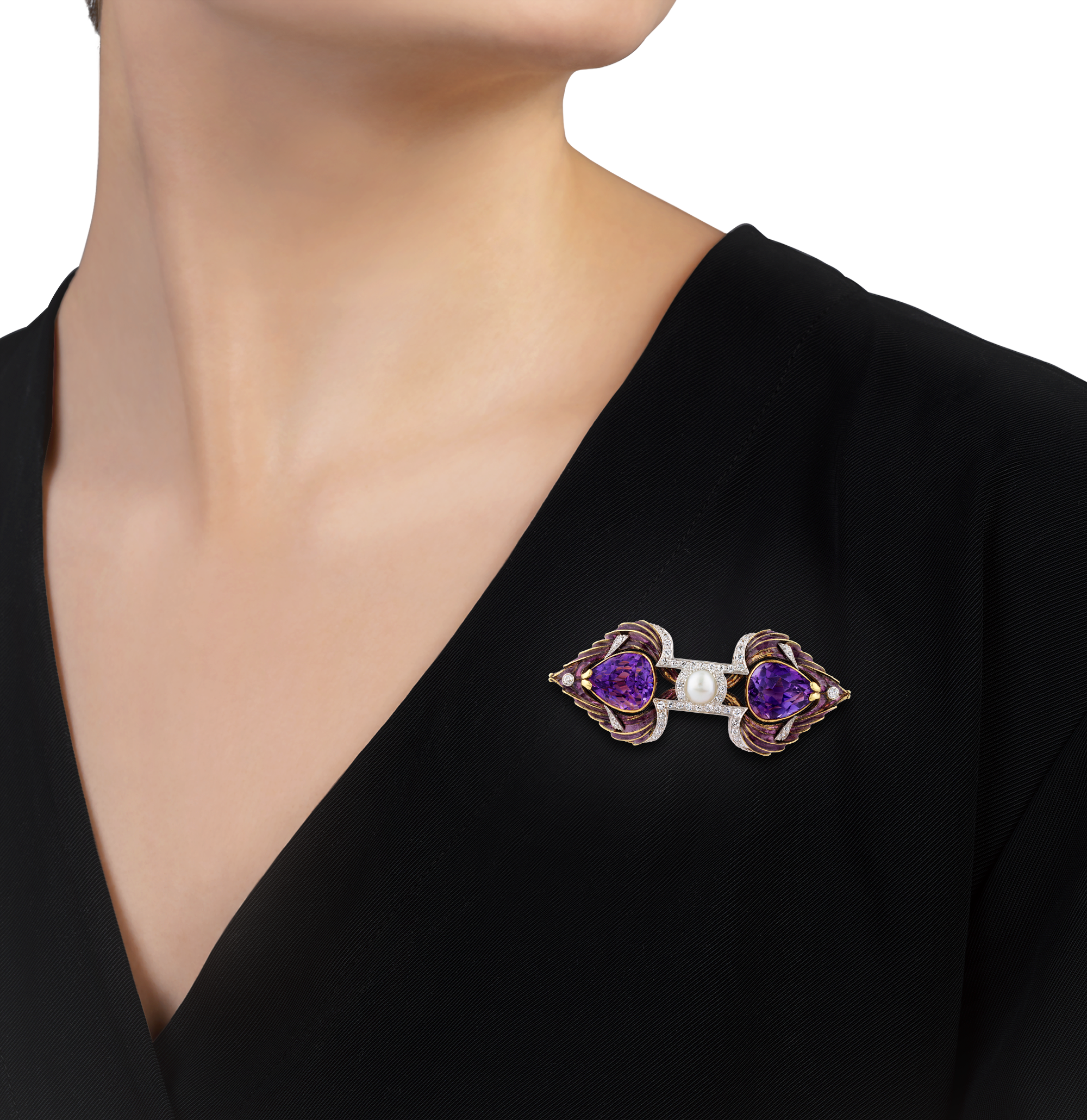 Marcus & Co. Amethyst Brooch