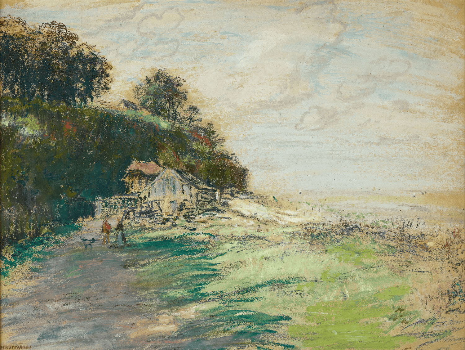 A Coastal Path by Jean-François Raffaelli