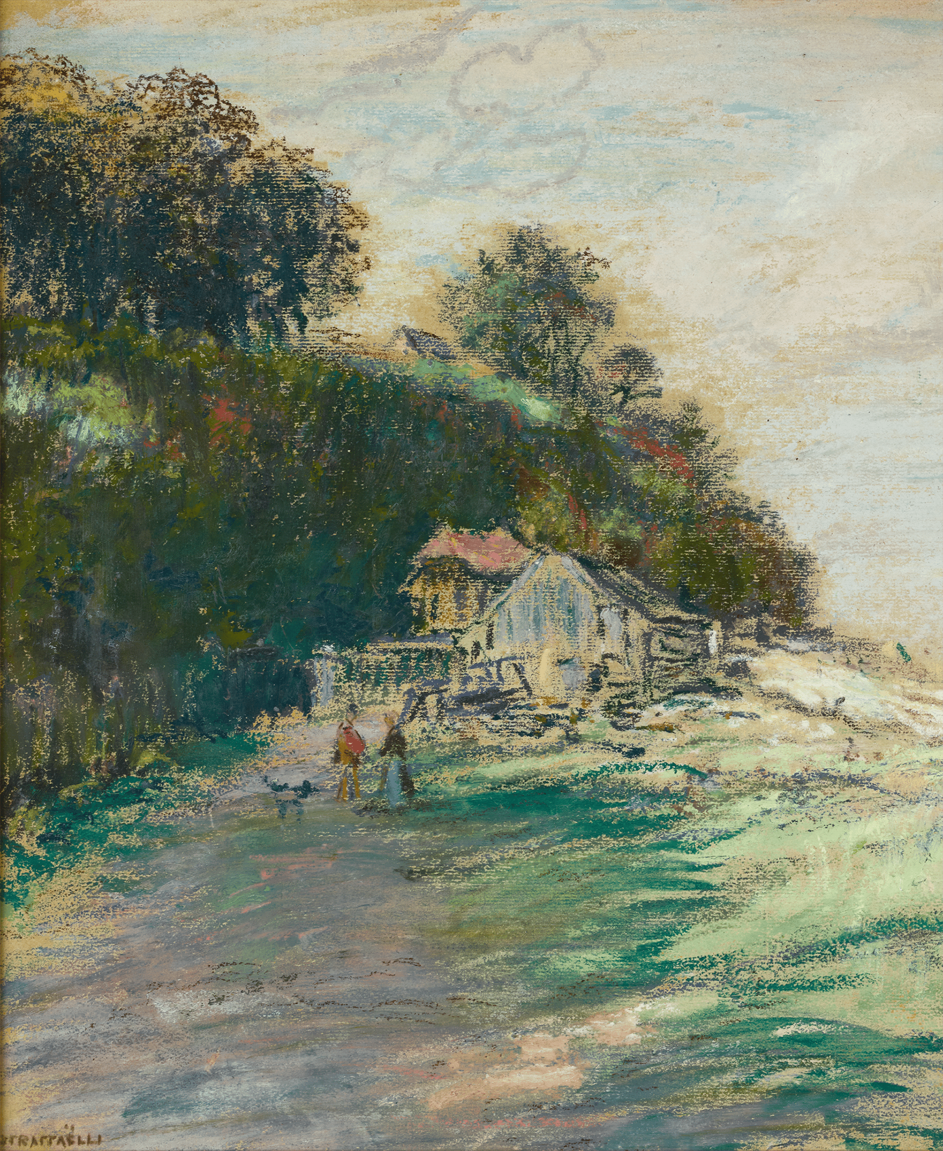 A Coastal Path by Jean-François Raffaelli